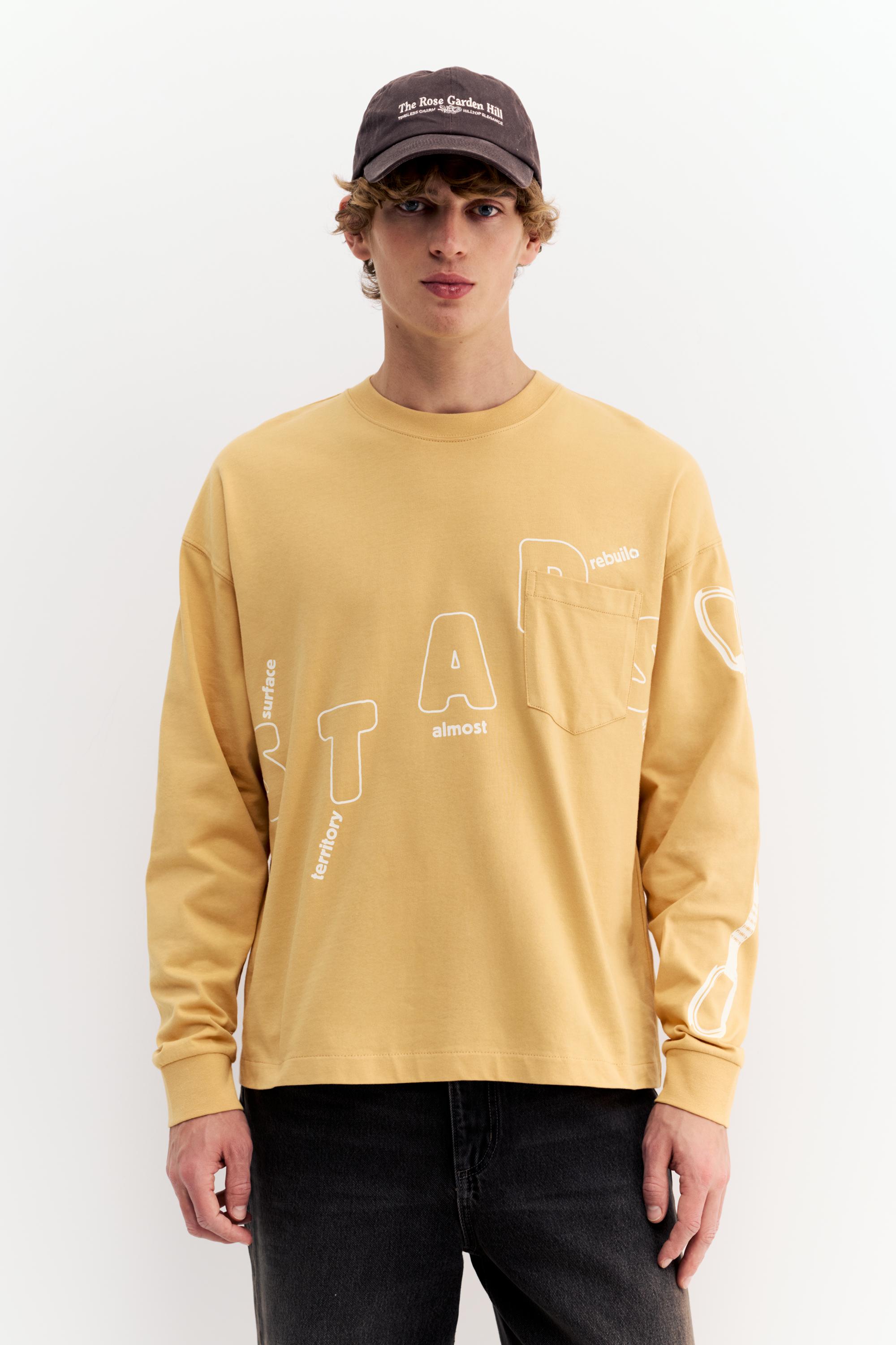 Cepli uzun kollu tişört - Görsel 2