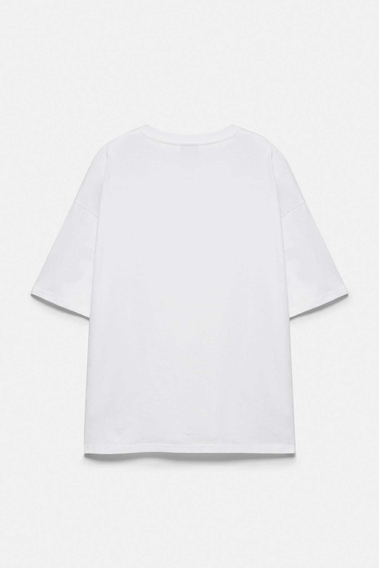 STWD T-shirt with headphones graphic — Off white