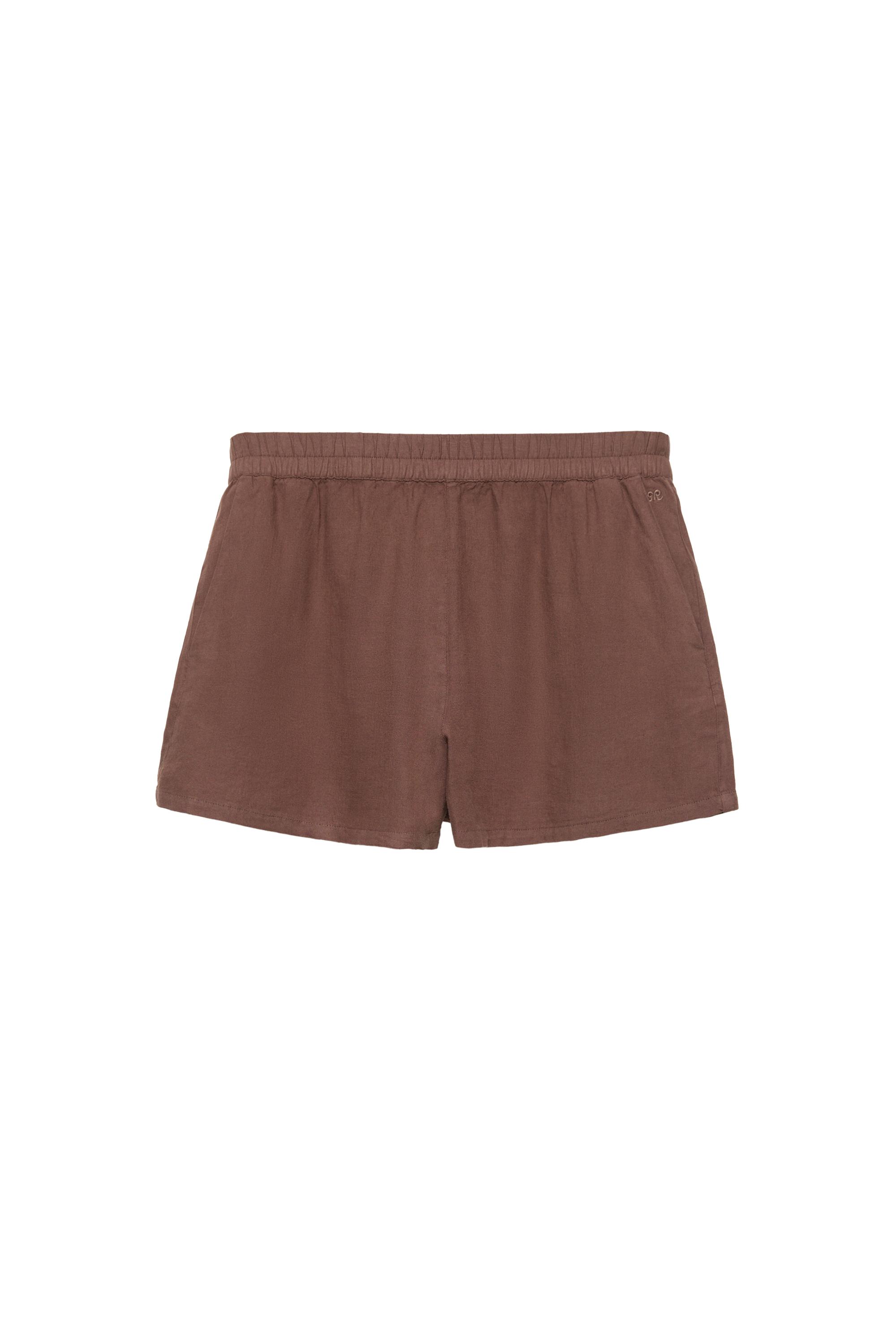 Ketenli şort - Görsel 23