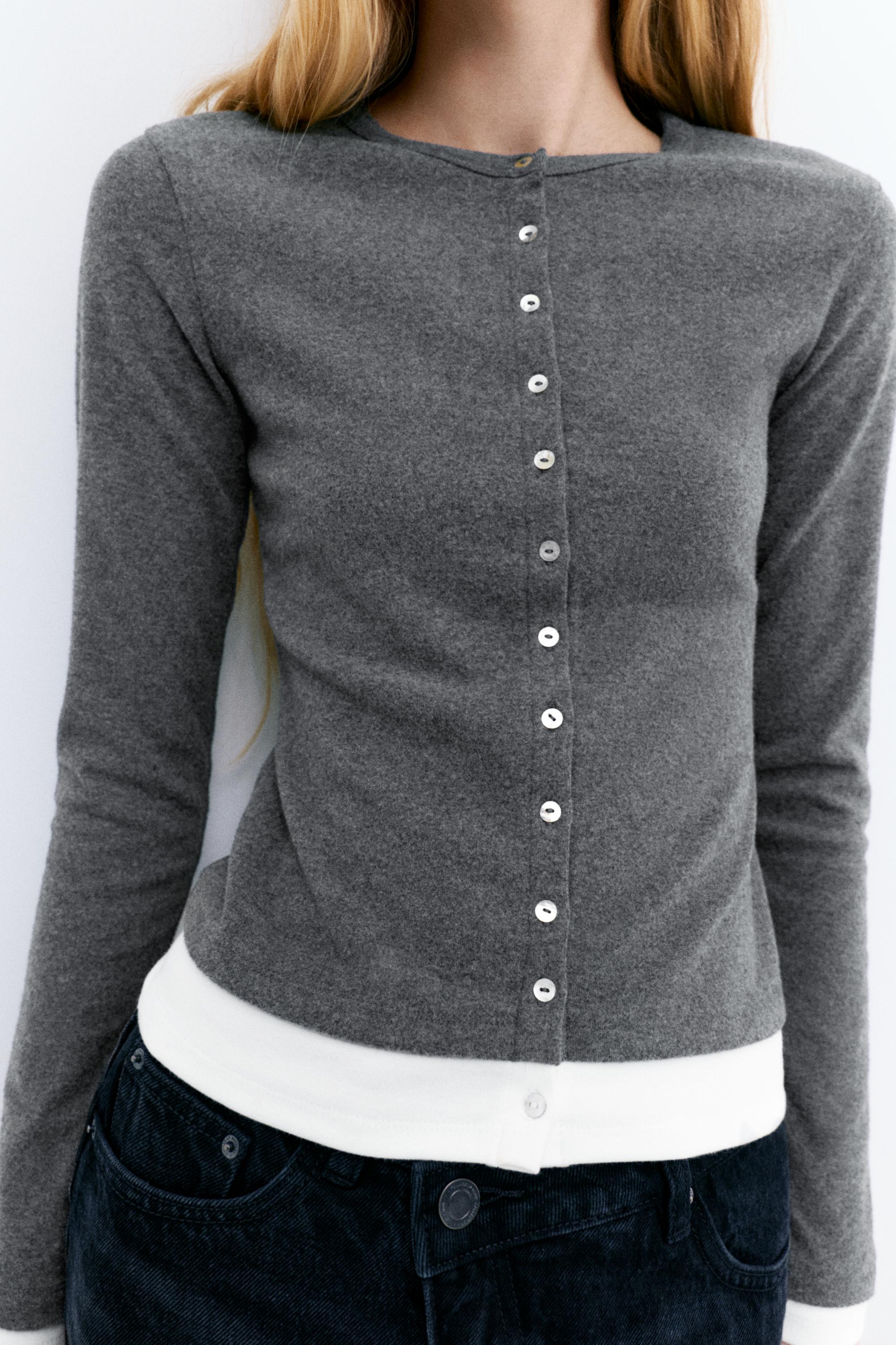 Soft touch düğmeli ceket - Görsel 10