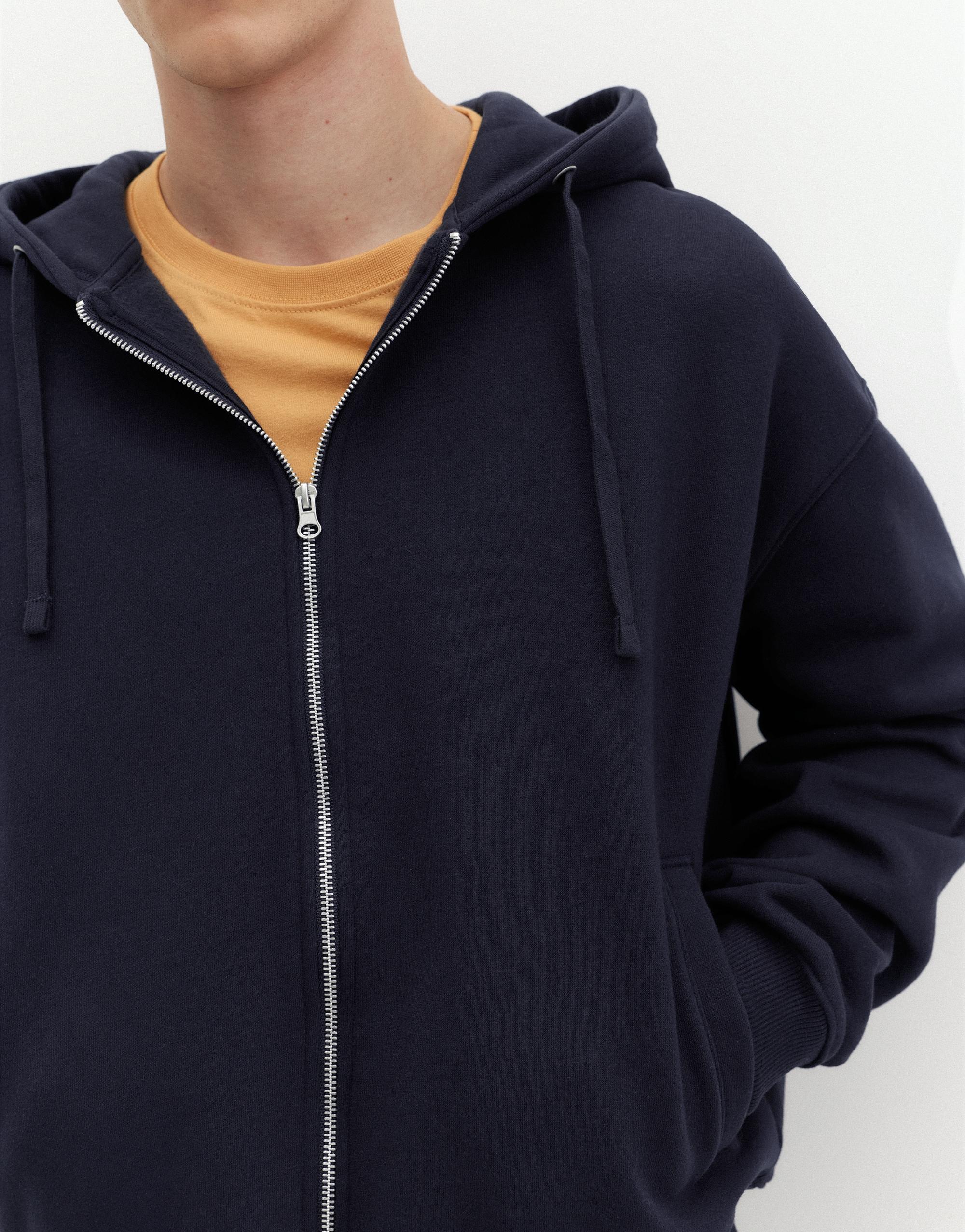 Zip-up hoodie — Navy
