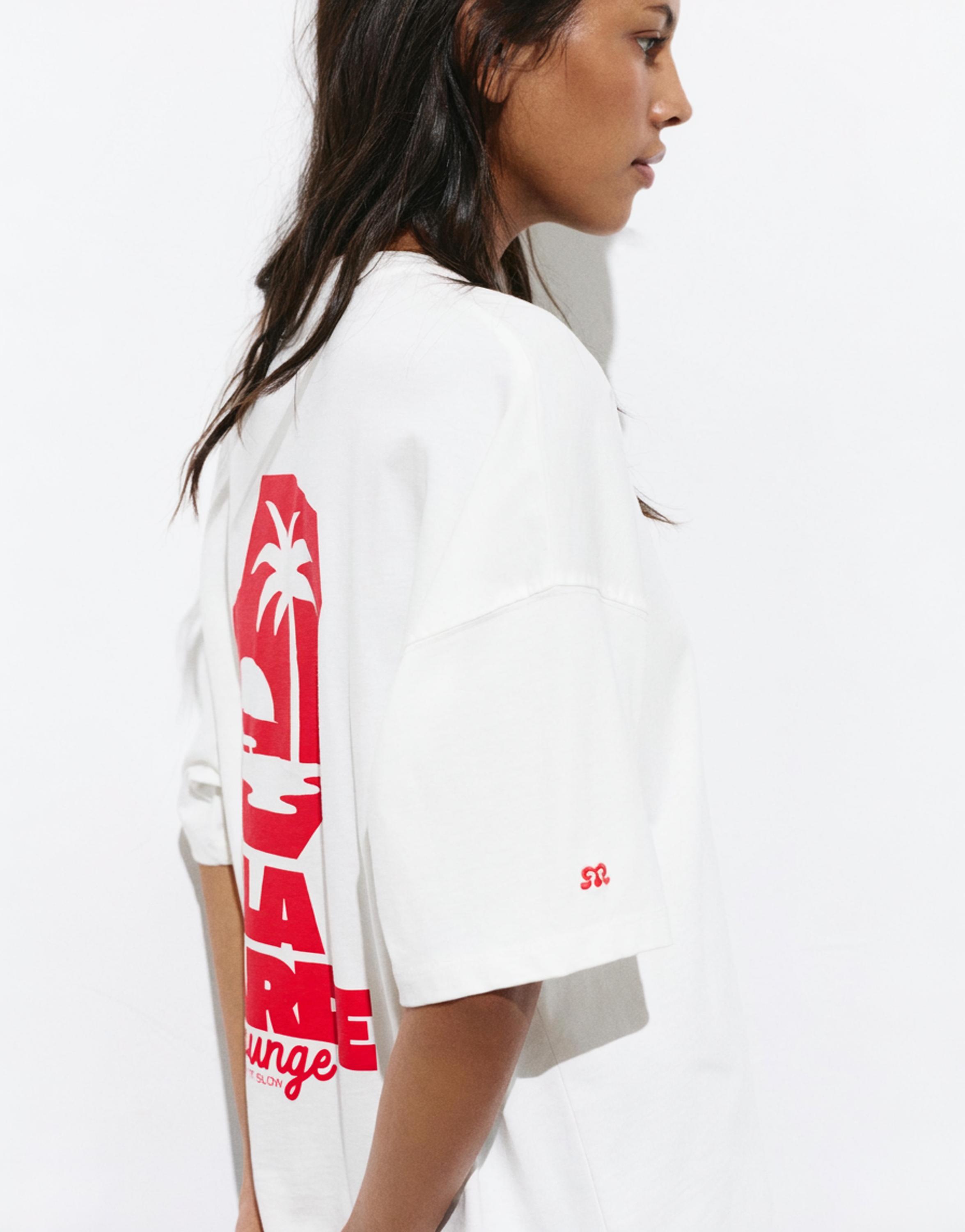 La Tarde graphic T-shirt — White
