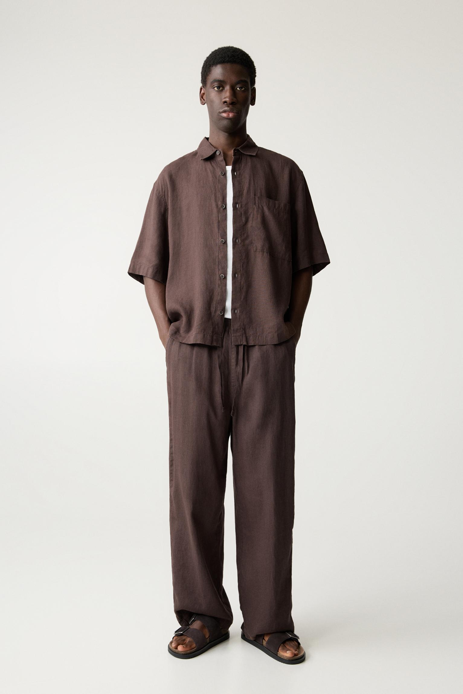 Joggerhose 100% Leinen