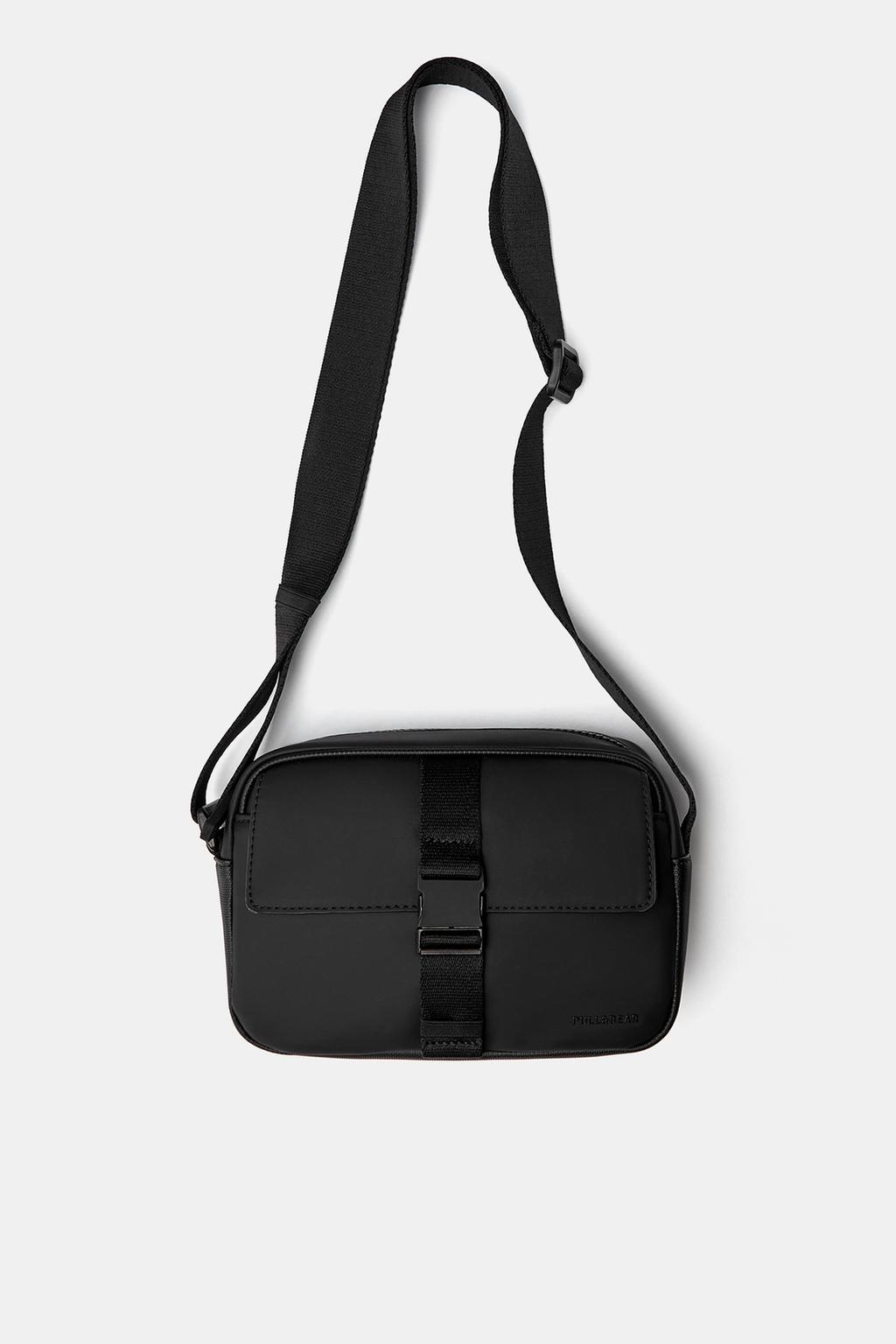 Bolso bandolera engomada PULL&BEAR