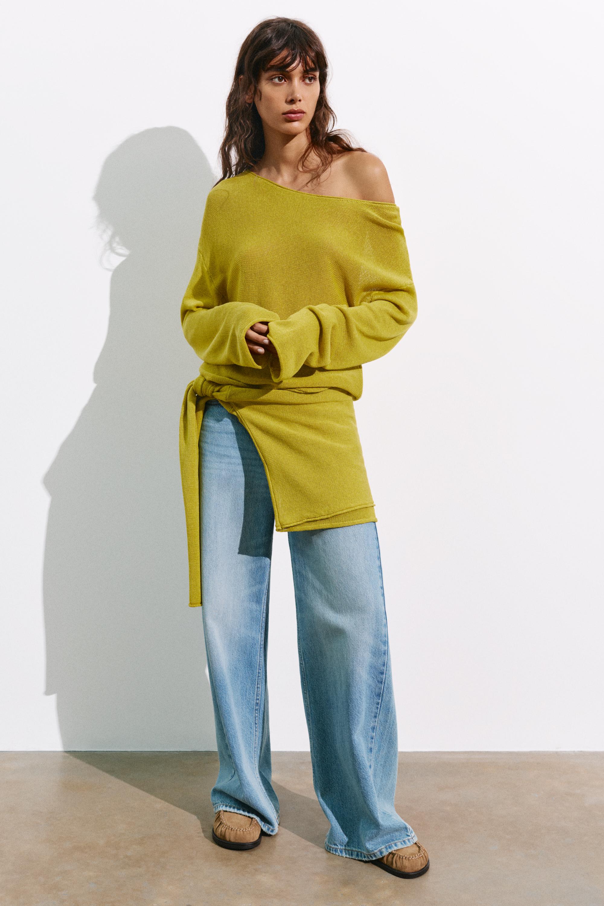 Fine knit jumper — Apple green