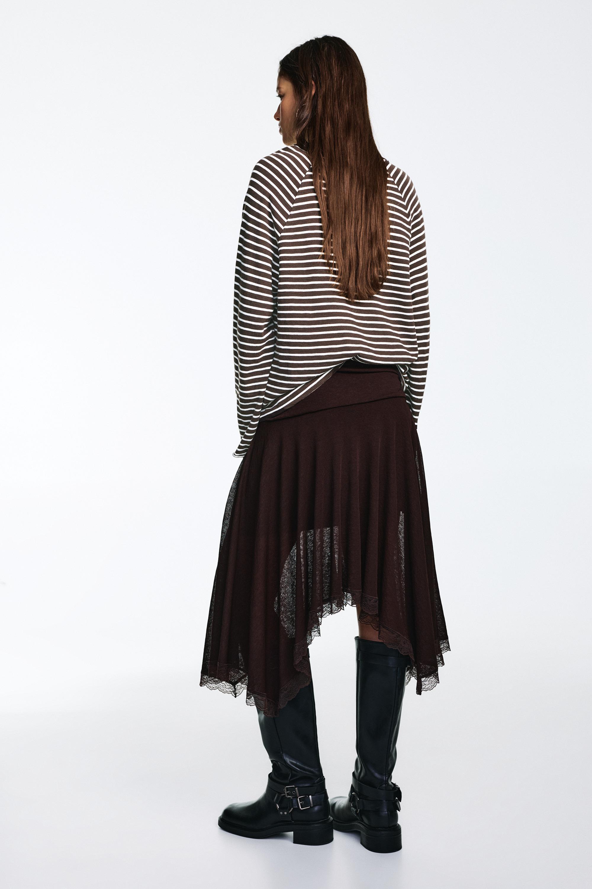 Uzun kollu reglan kesim t-shirt - Görsel 36