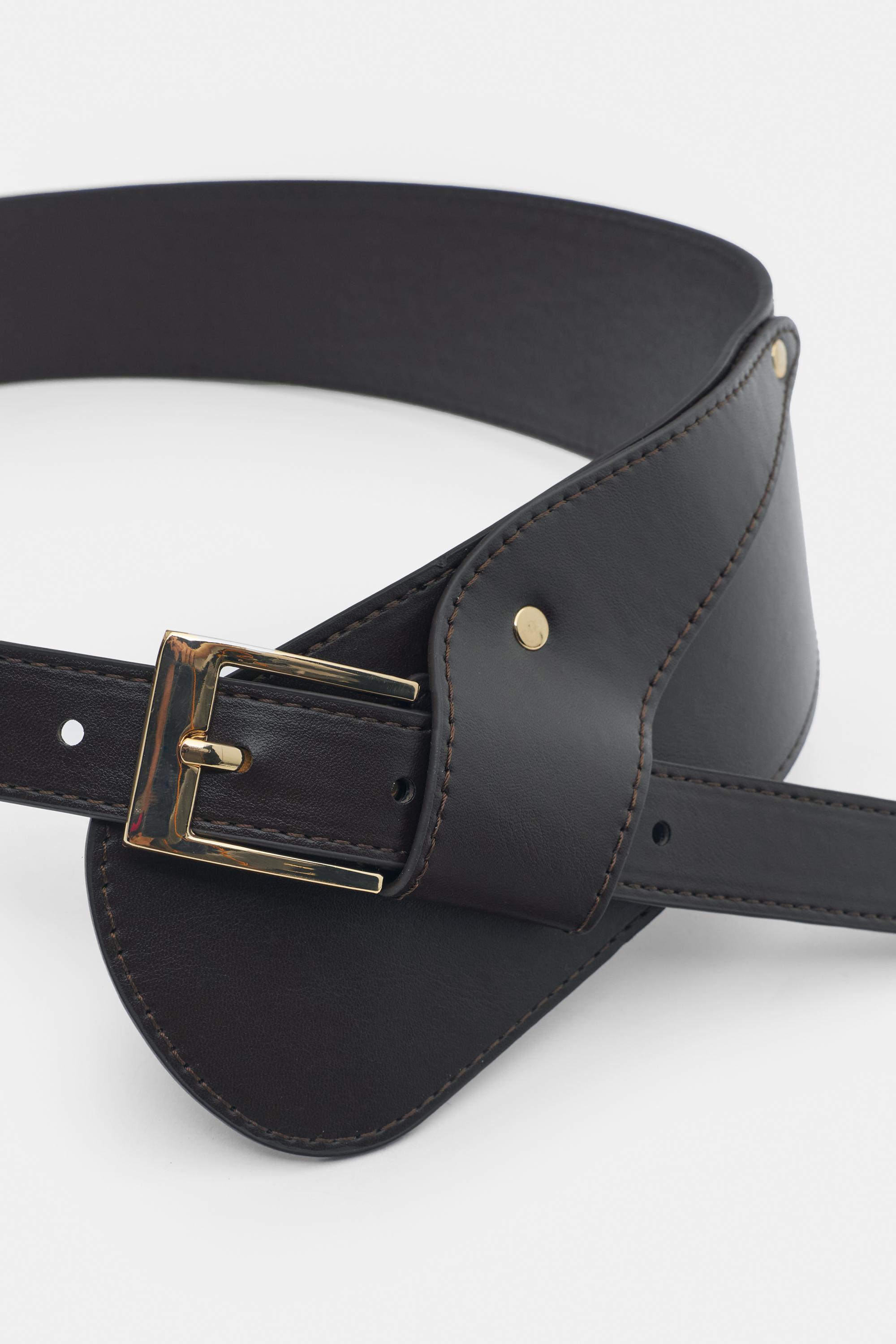 Geniş suni deri kemer - Görsel 4