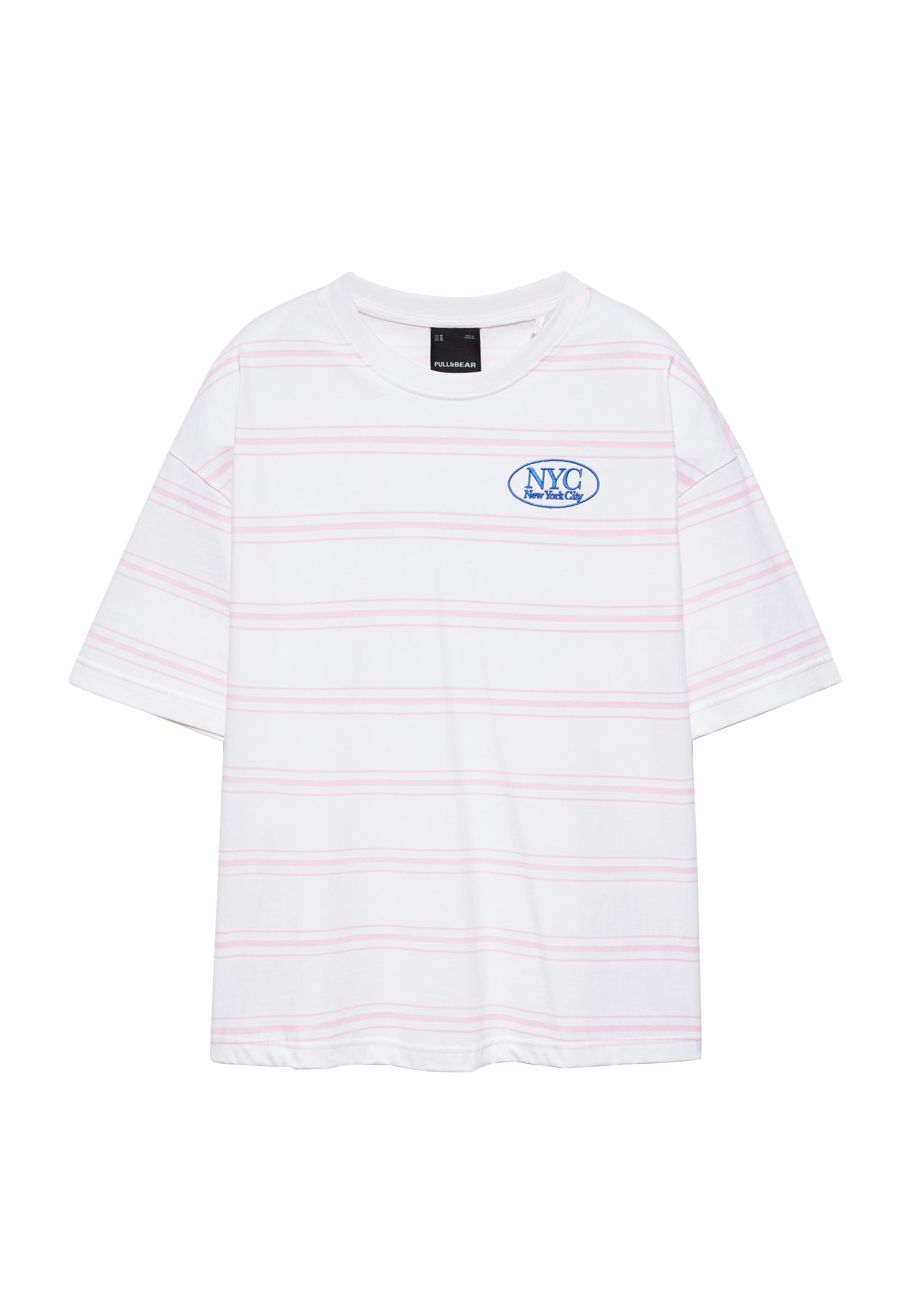 Striped NYC graphic T-shirt — Striped
