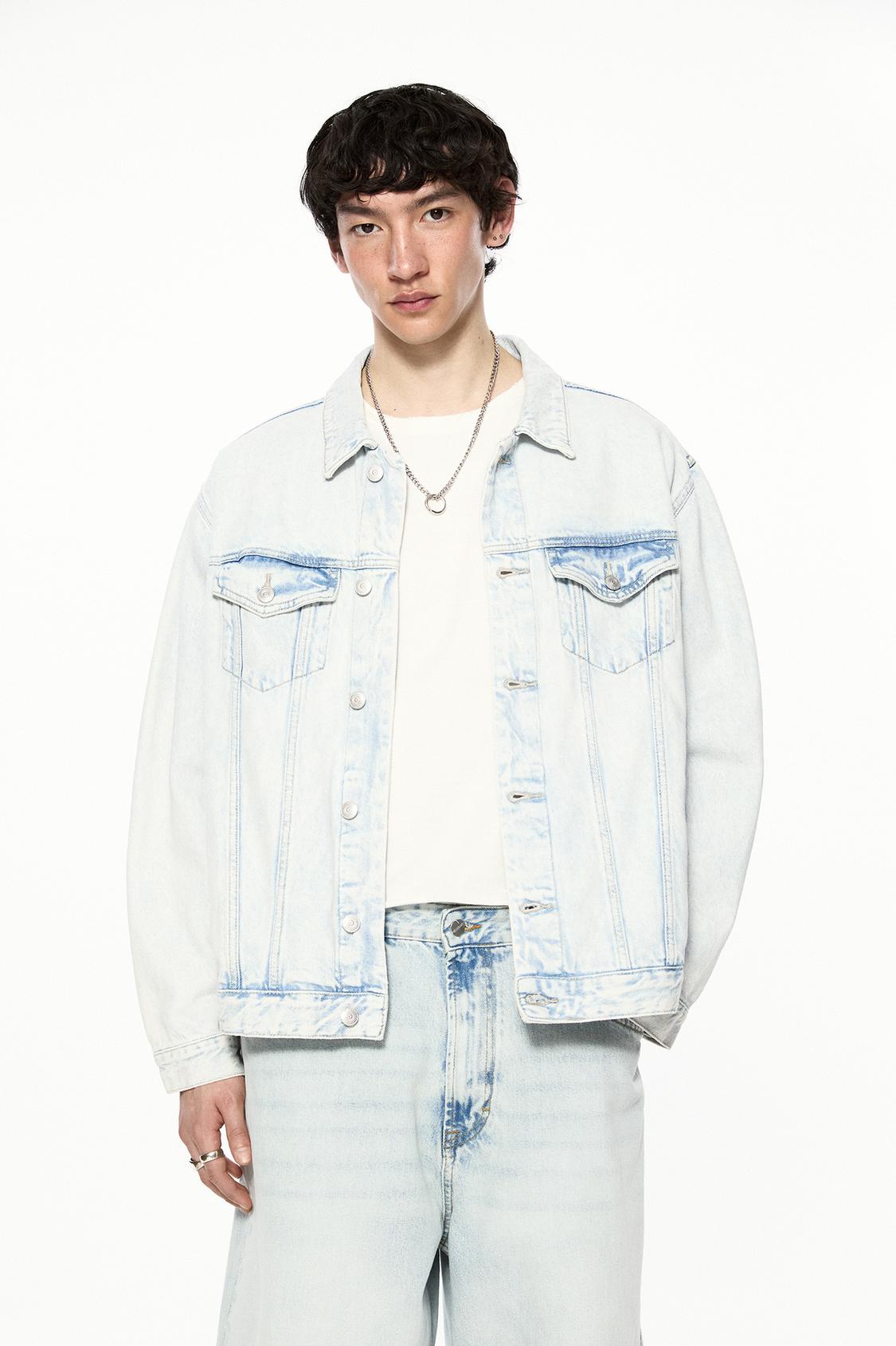 Jeansjacke mit Taschen - PULL&BEAR