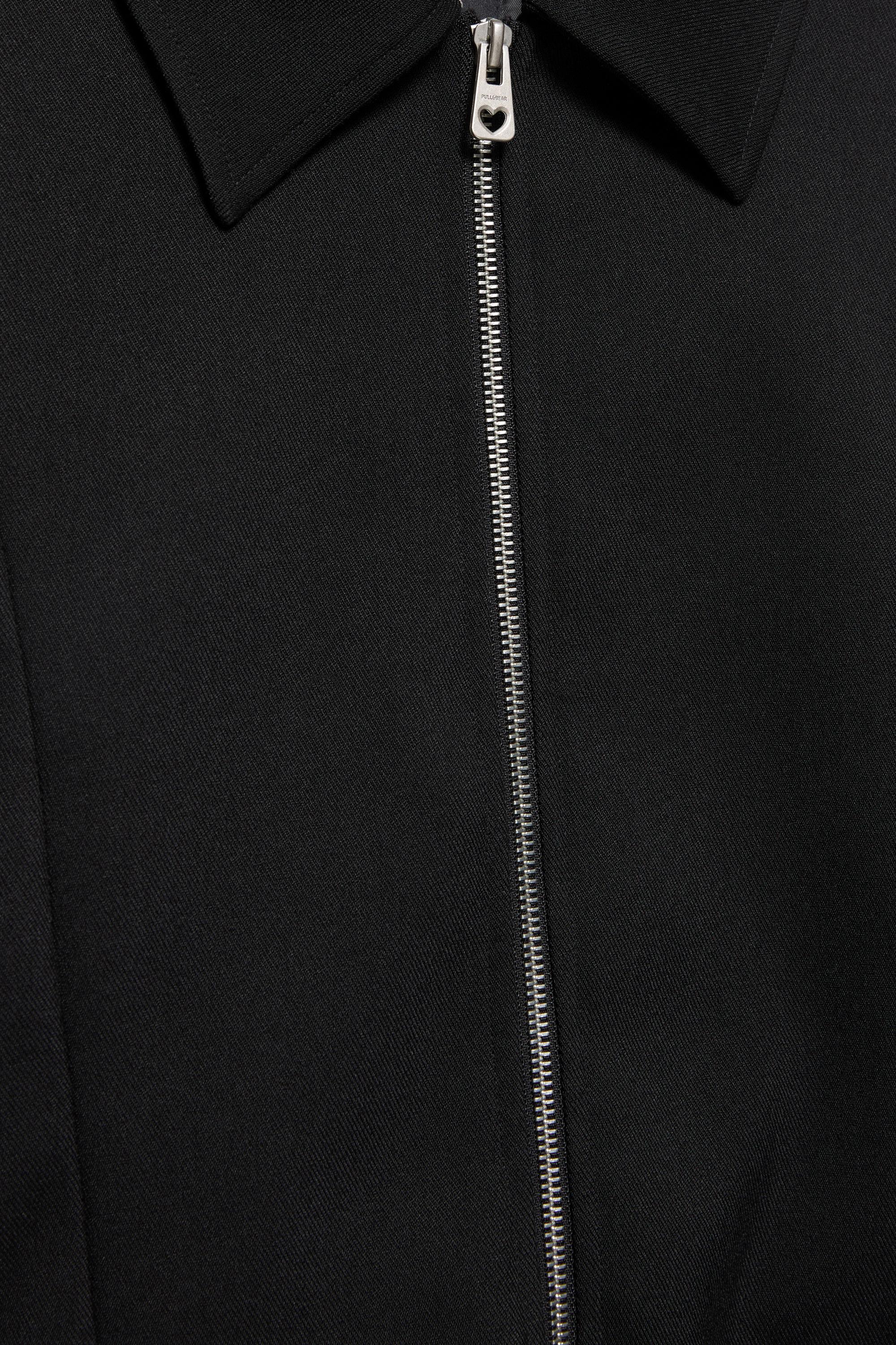 Tailored fit jacket with heart detail — Black