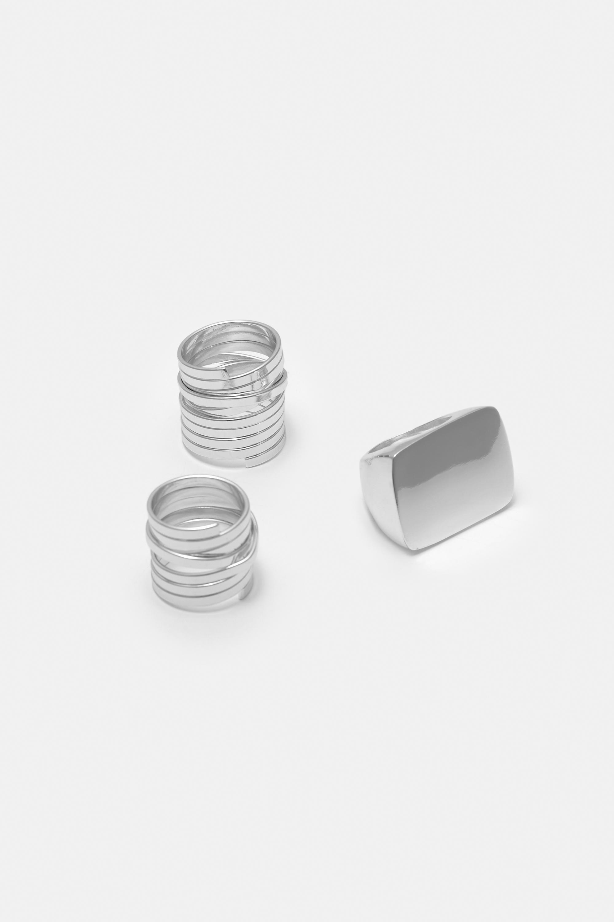 3'lü metalik yüzük paketi - Görsel 5