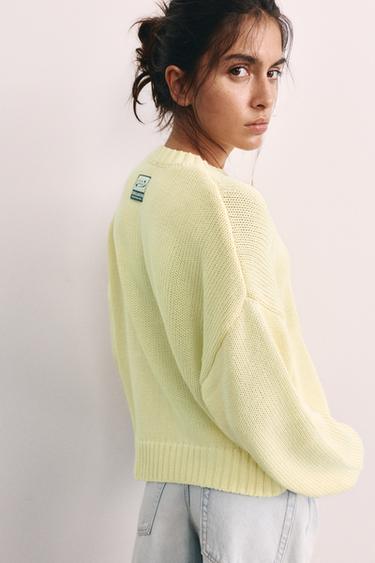 Oversize heart jumper — Yellow 2