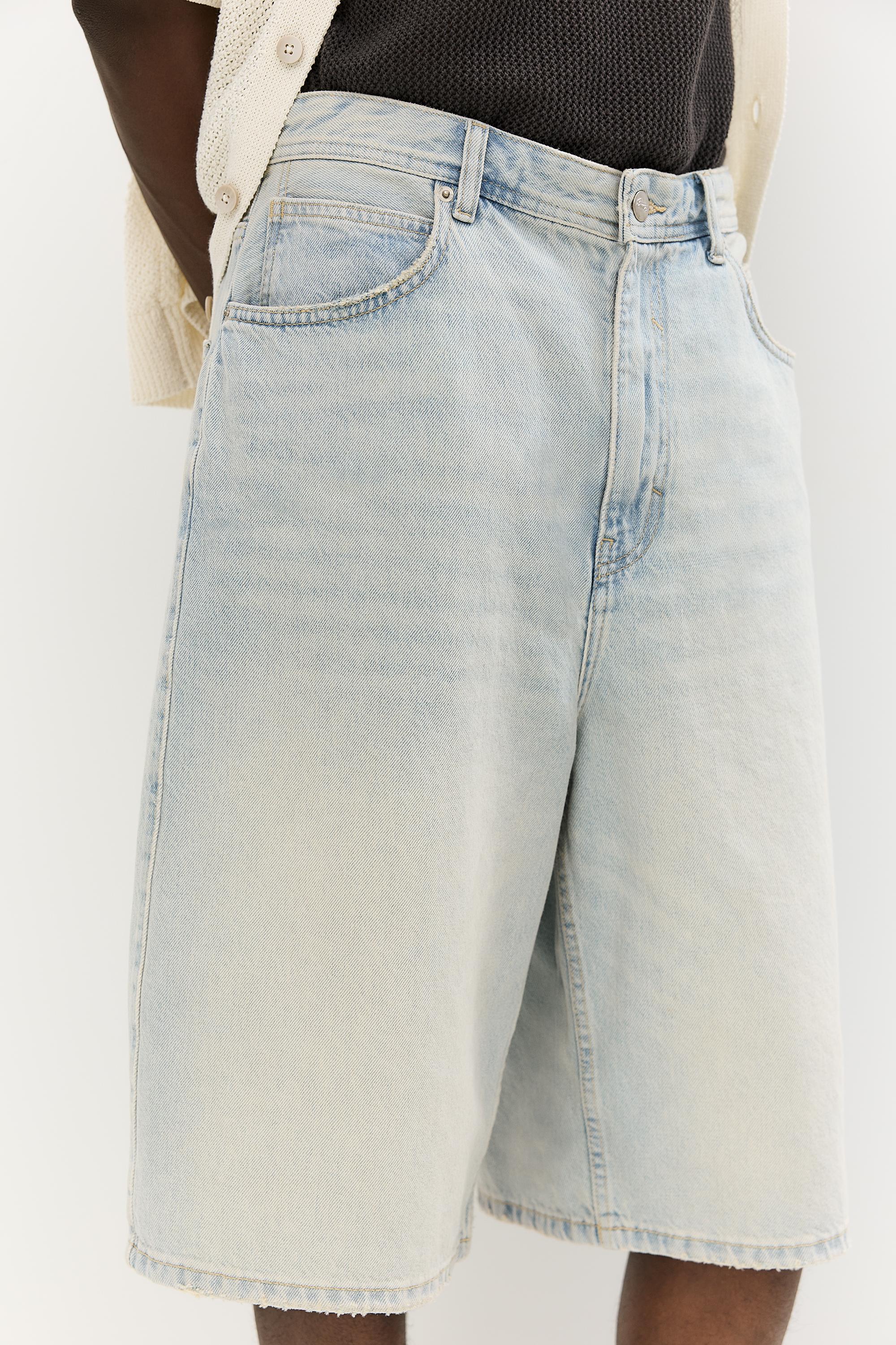 Skater jorts — Pale indigo