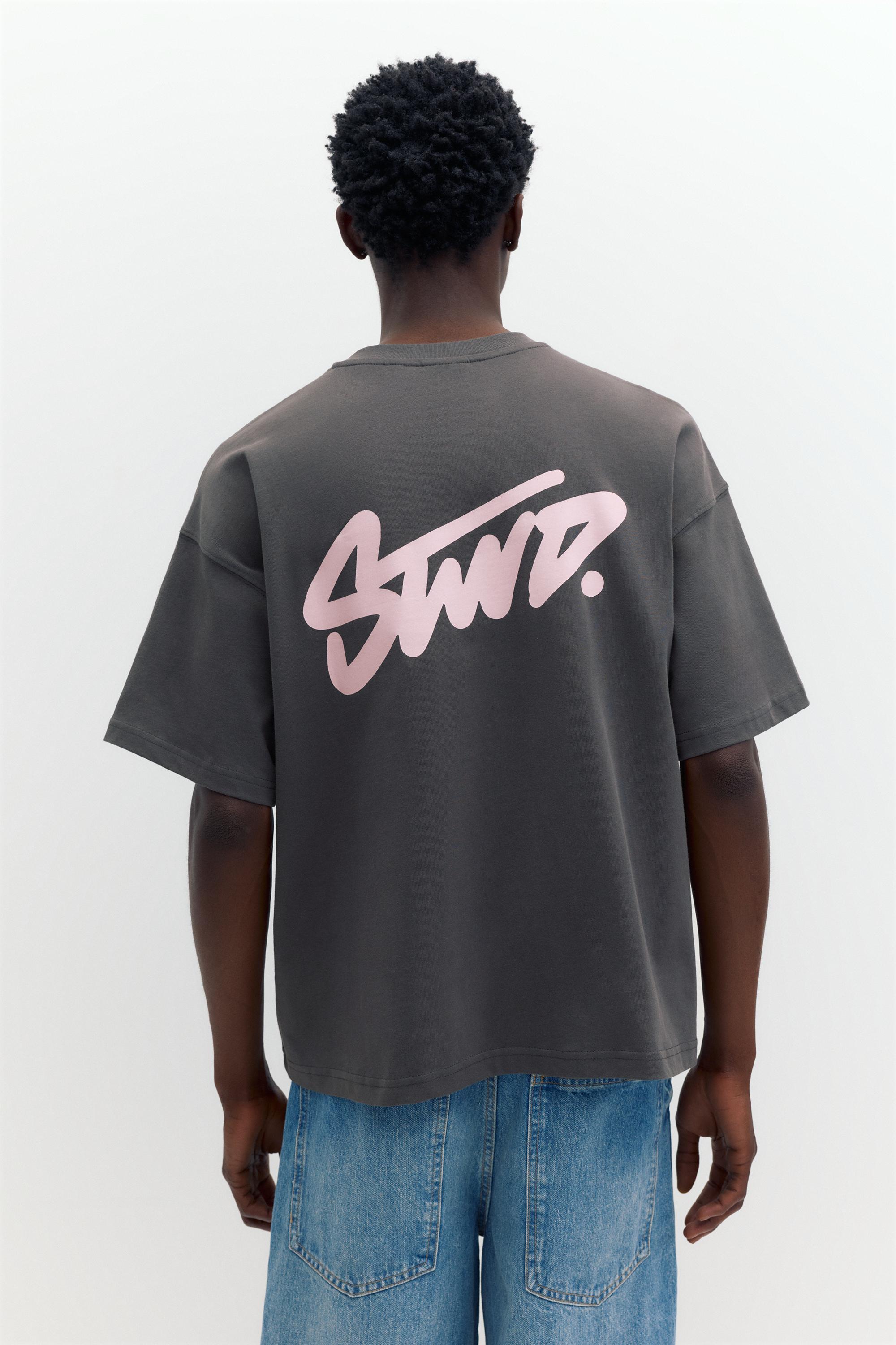 STWD logolu salaş t-shirt - Görsel 8
