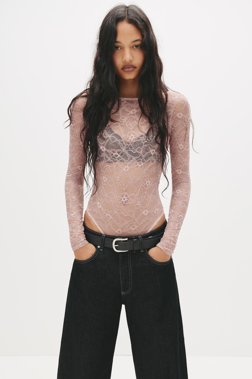 Kanten body met open rug PULL&BEAR