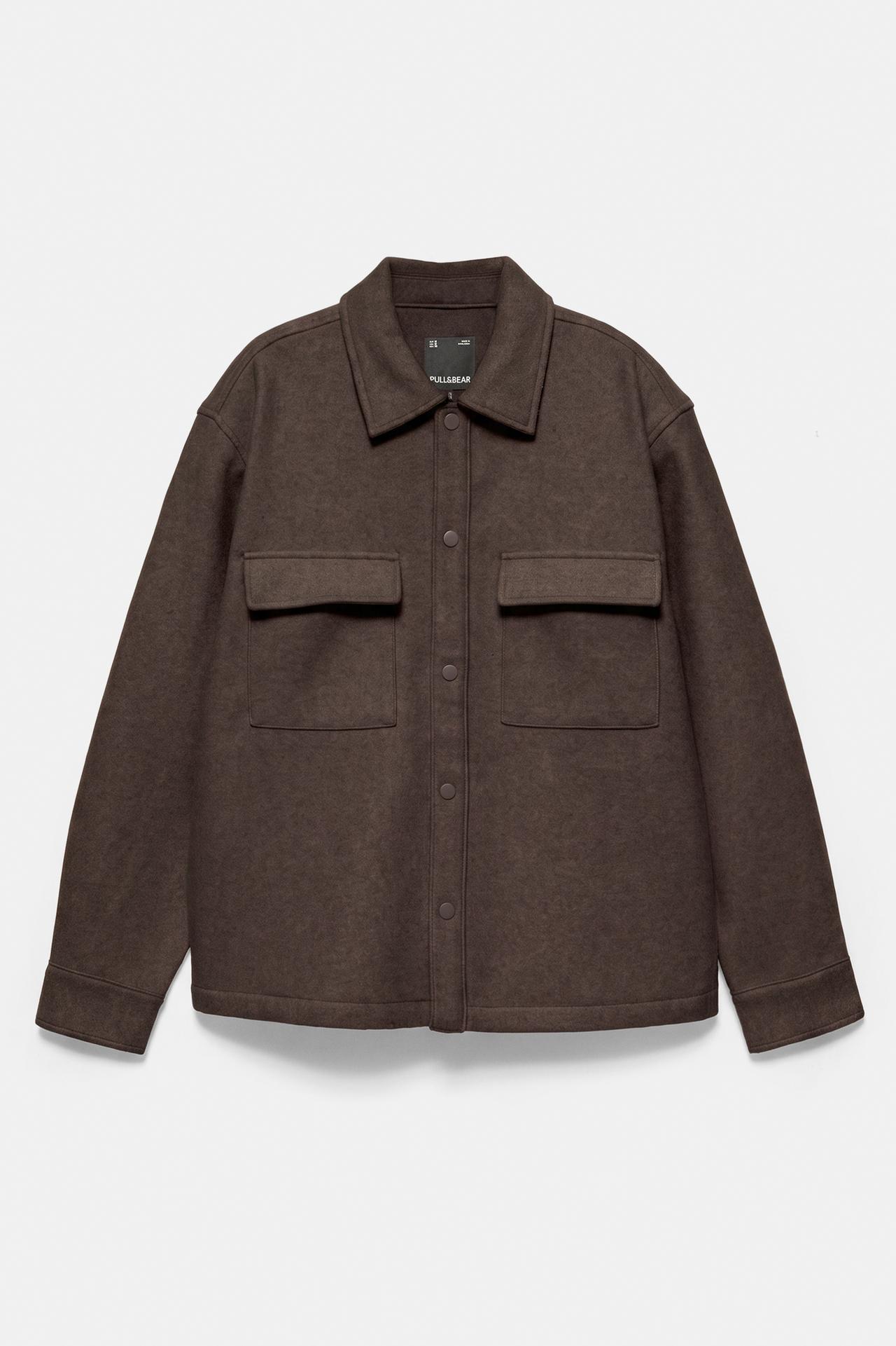 Long sleeve overshirt — Chocolate