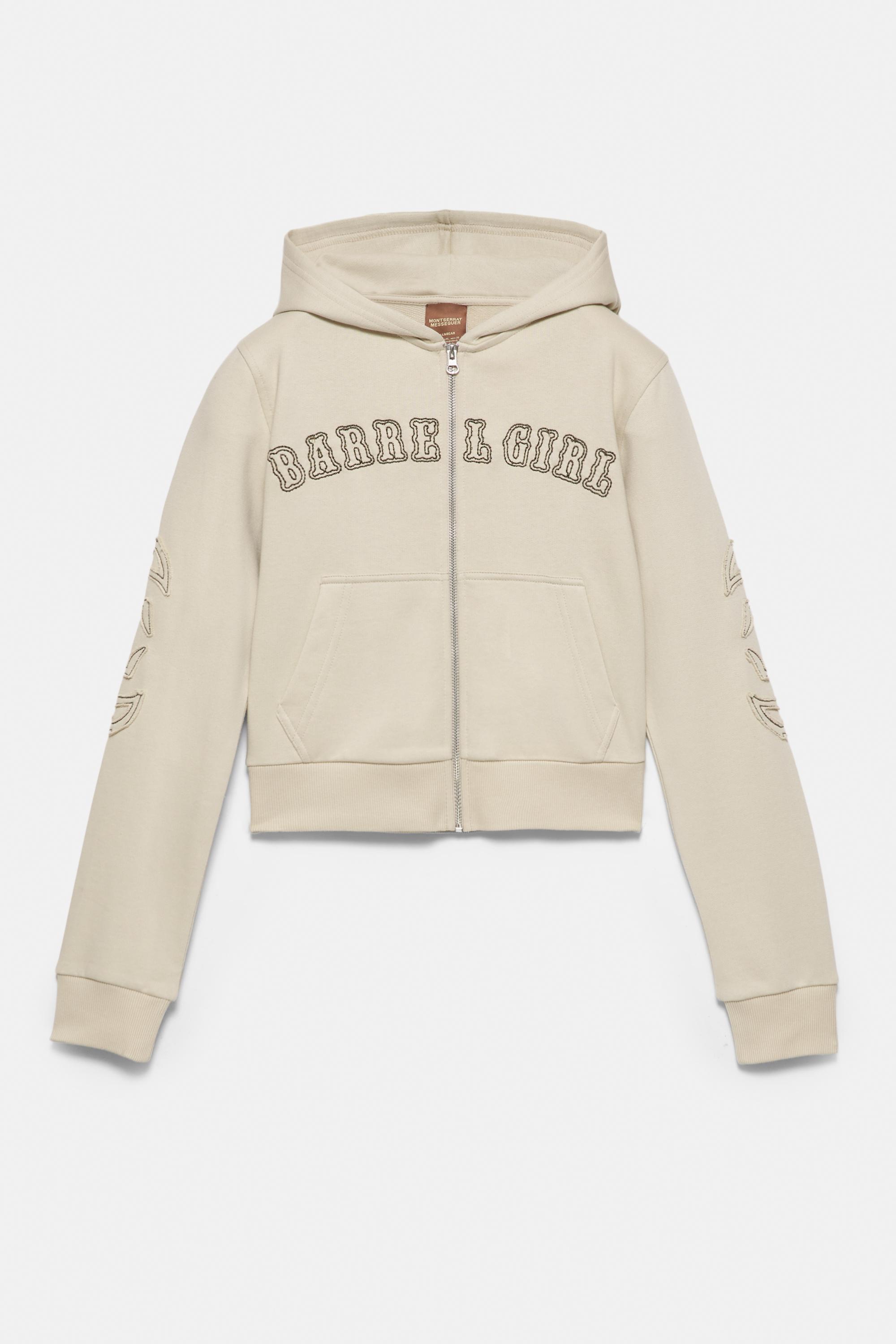 Montserrat Messeguer hoodie with zipper — Sand