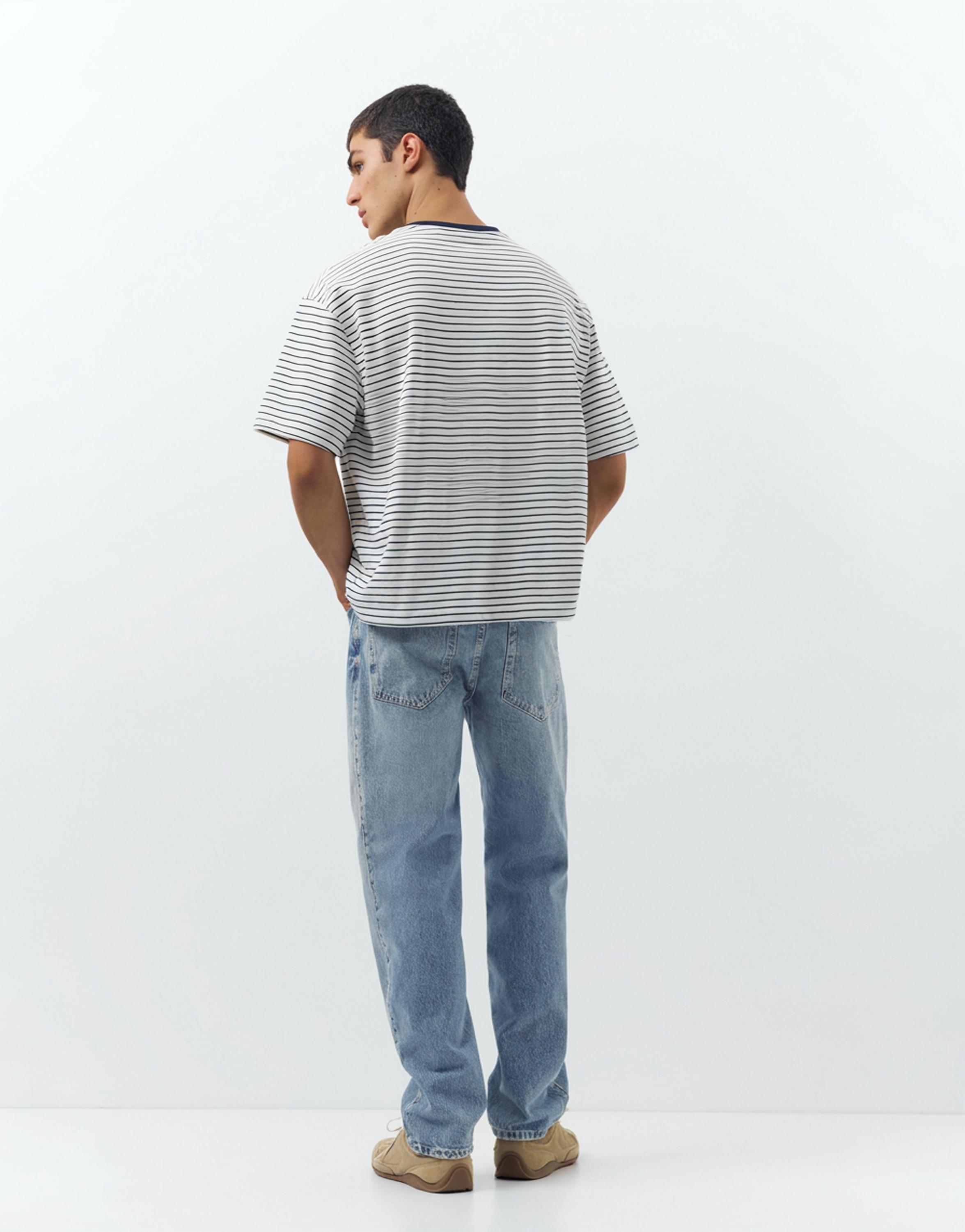 Straight-leg jeans — Medium blue