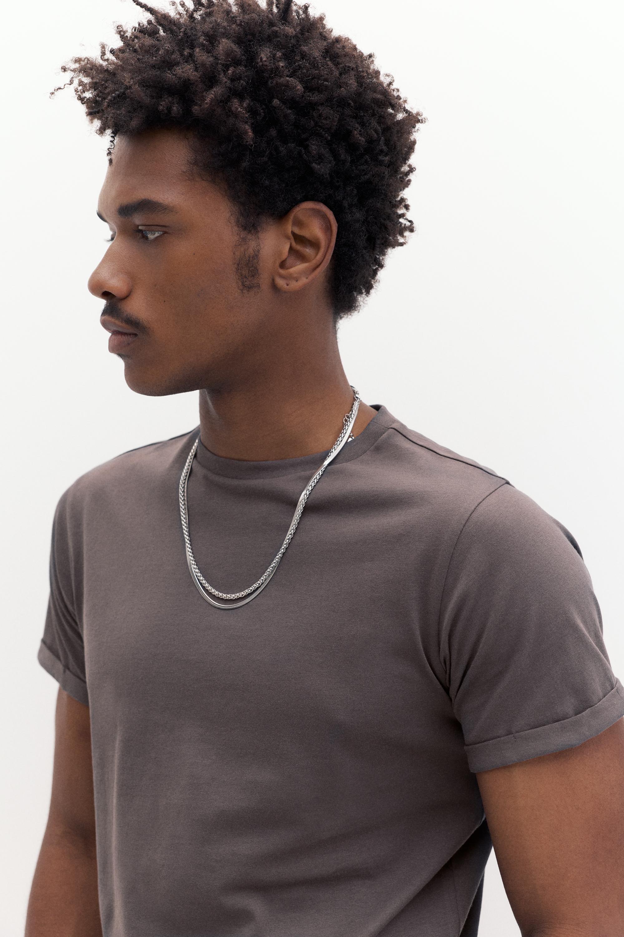 Muscle fit T-shirt — Anthracite grey