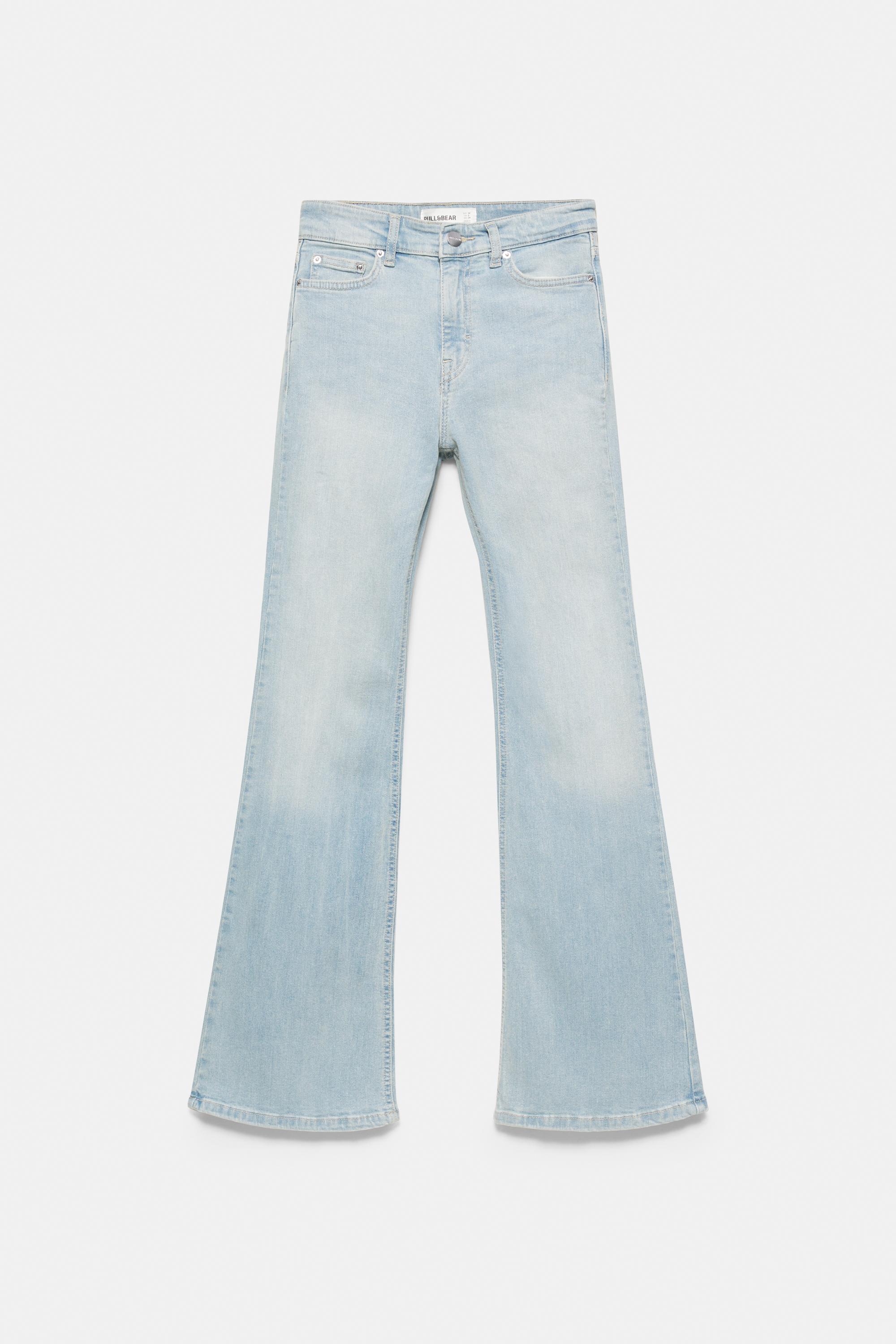 Skinny flared jeans — Sky blue