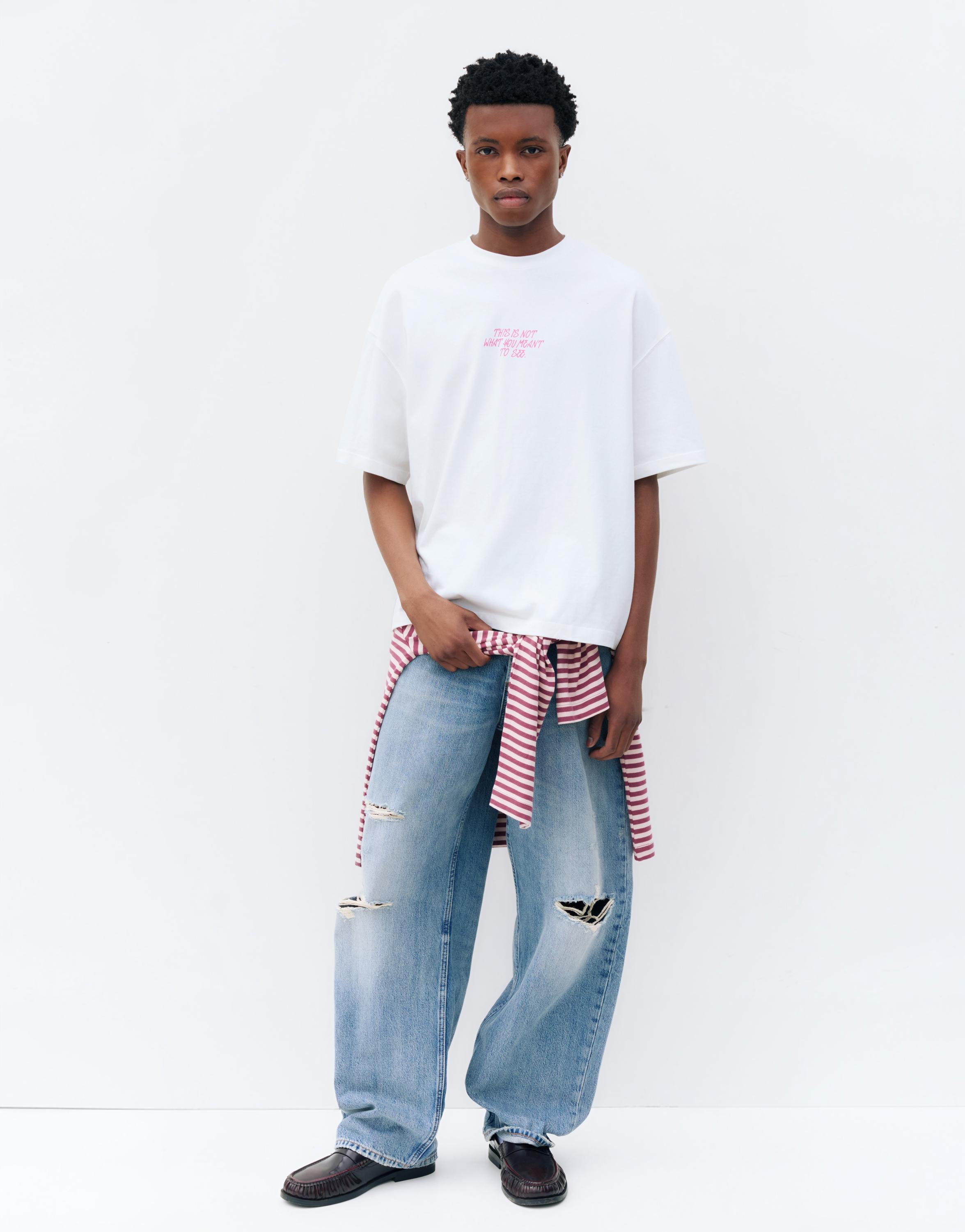 STWD graphic boxy T-shirt — White