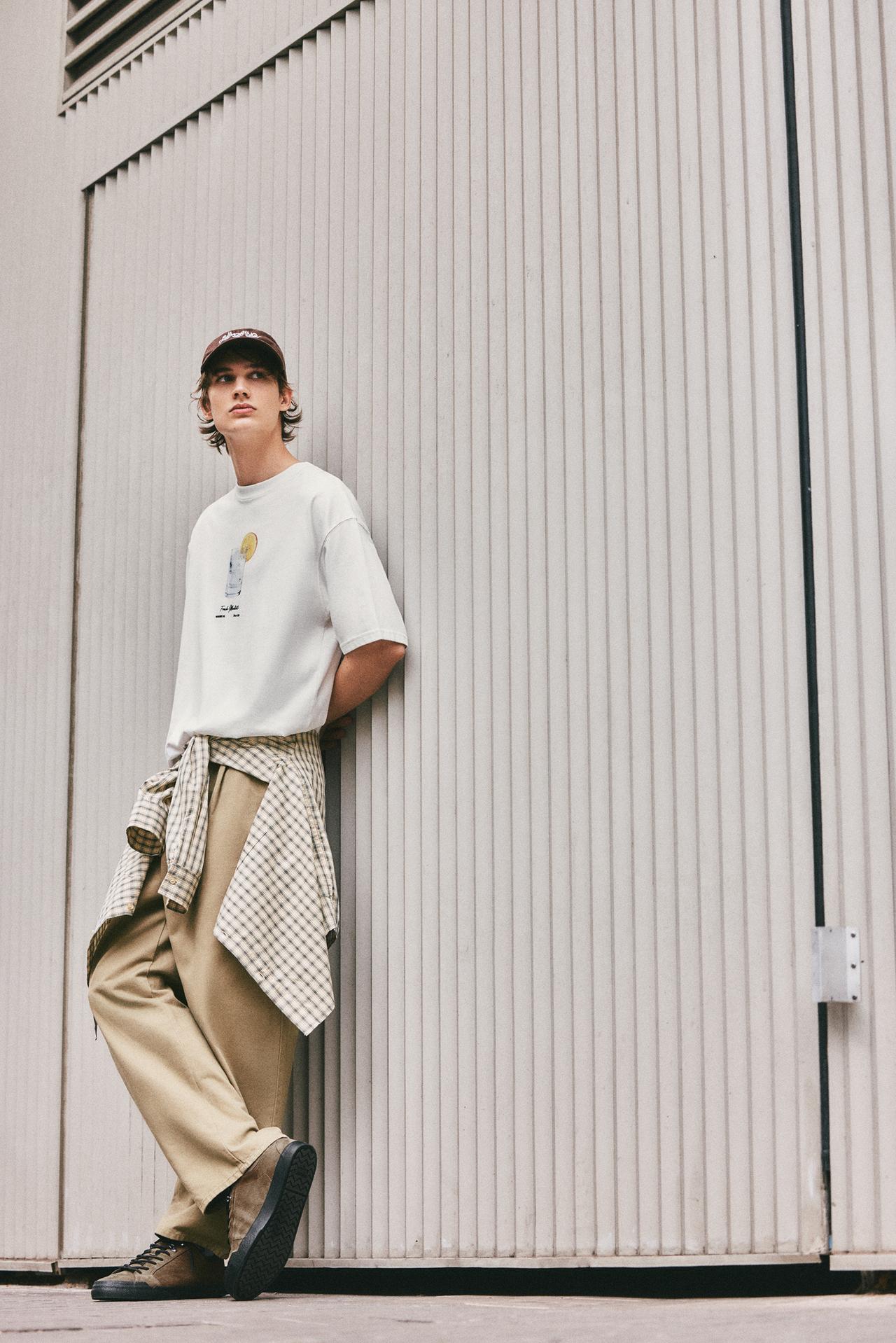 Relaxed fit cup graphic T-shirt — Off white