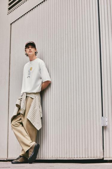 Relaxed fit cup graphic T-shirt — Off white 1