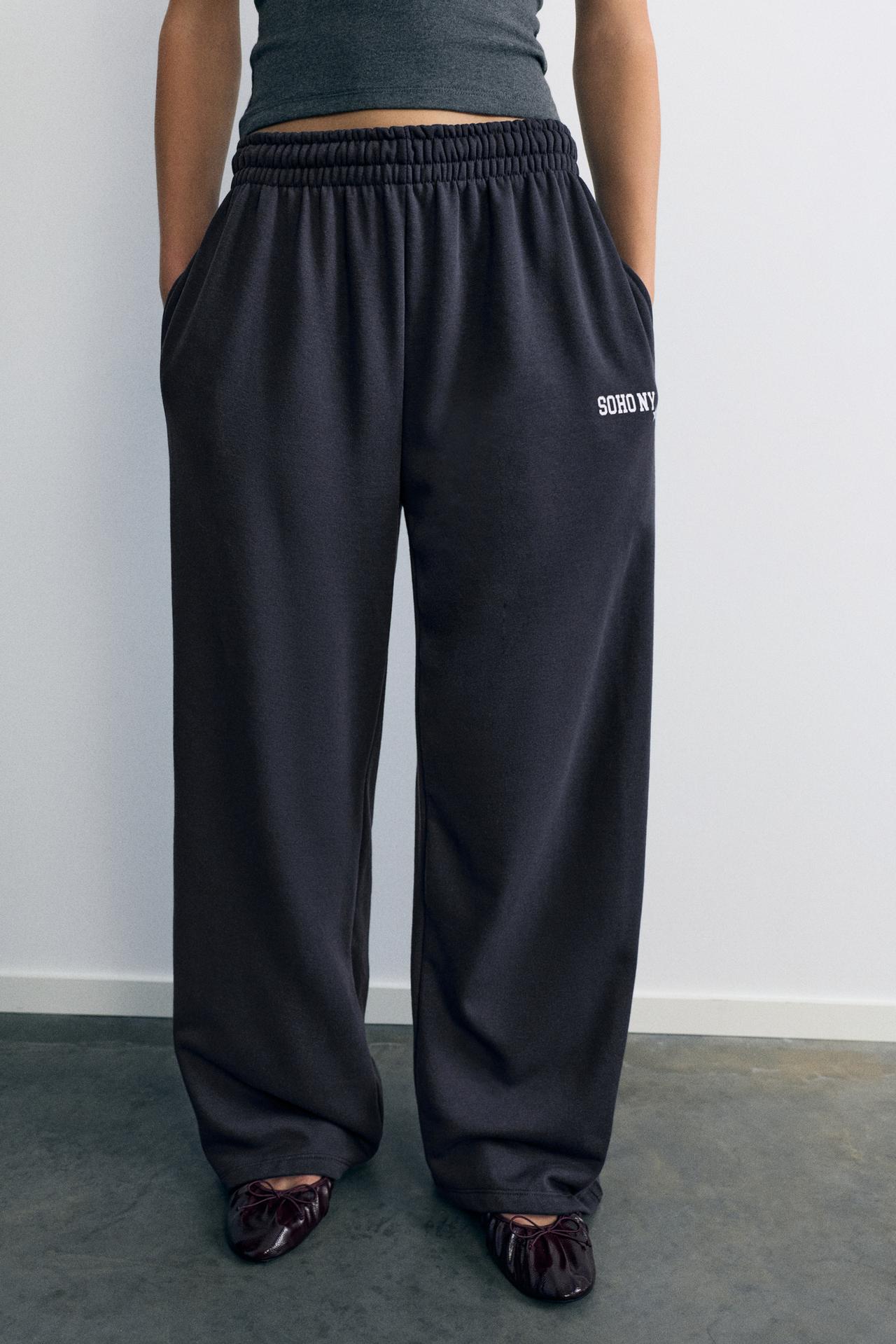 Studded joggers — Dark grey
