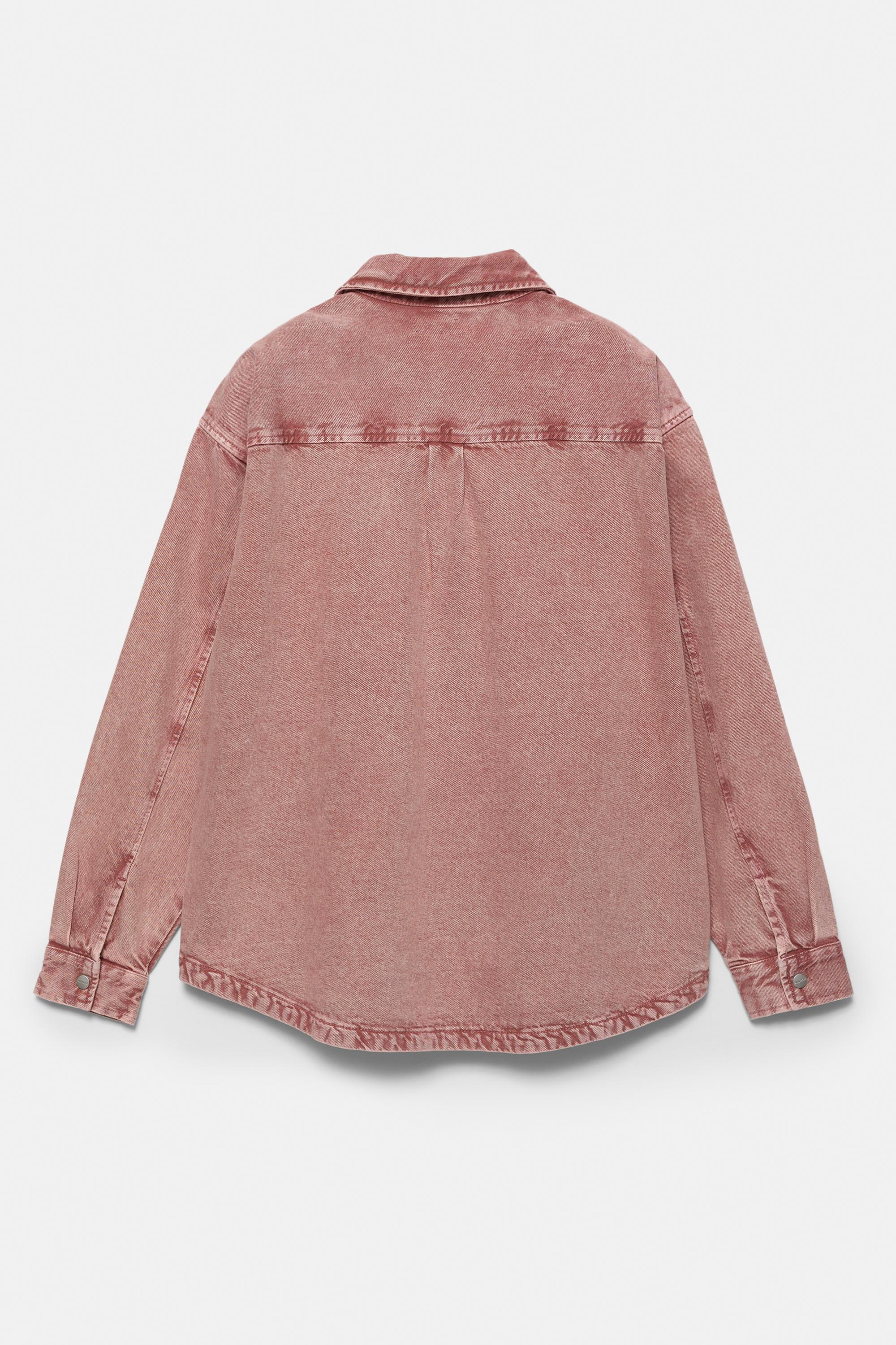 Soluk görünümlü jean gömlek - Görsel 20