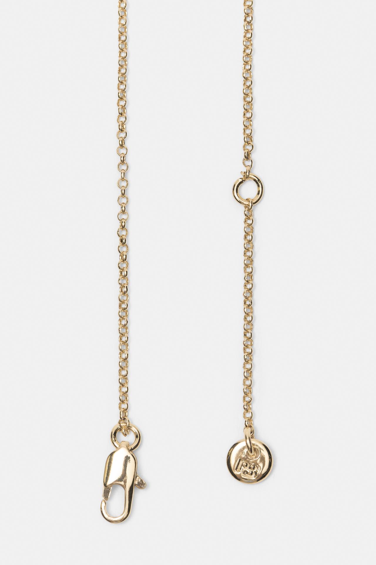 Shimmery pendant necklace — Gold