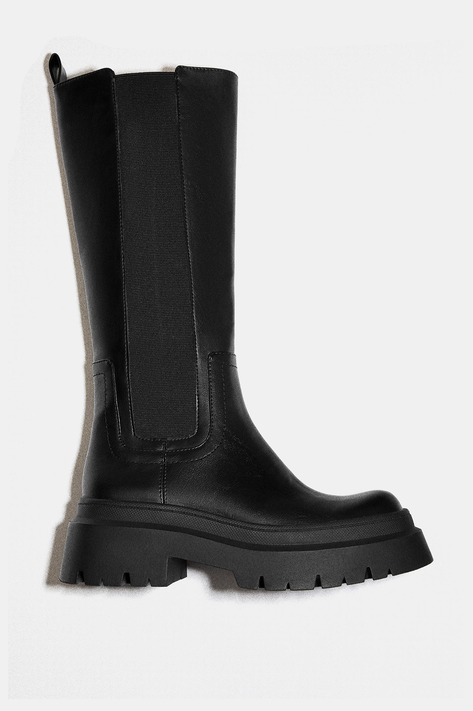Chunky tall boots — Black
