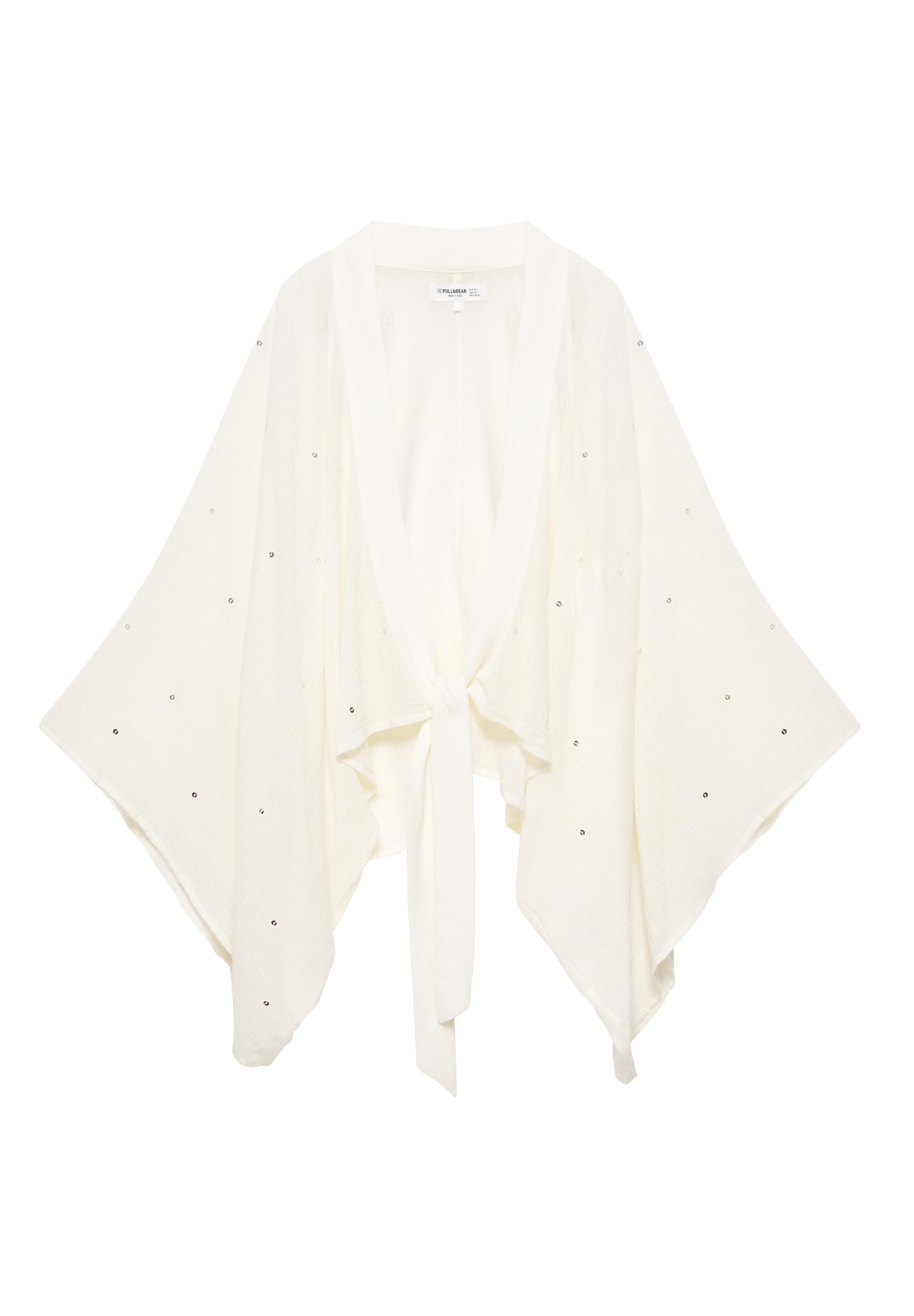 Mirror detail kimono — Beige