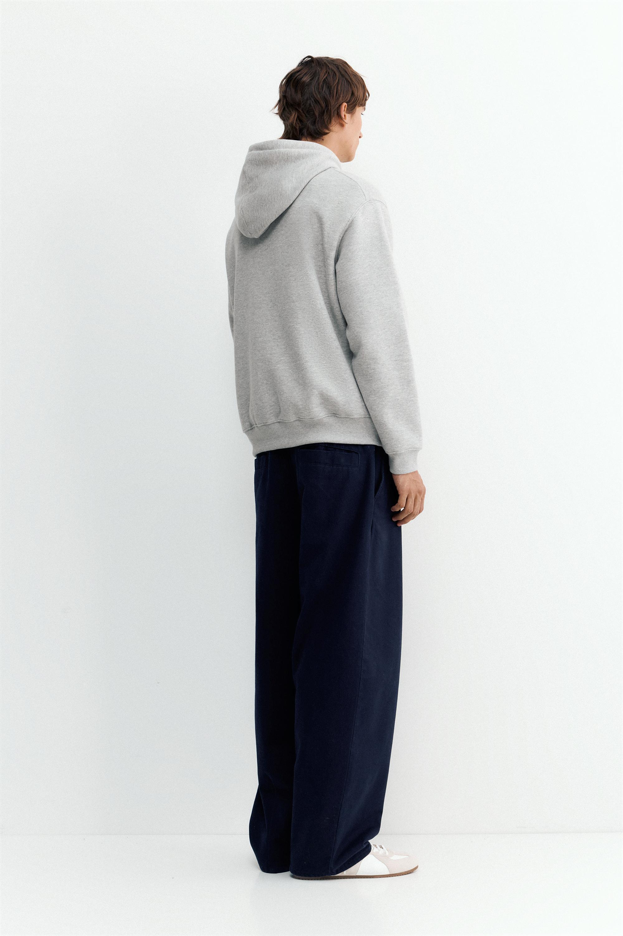Basic hoodie — Grey marl