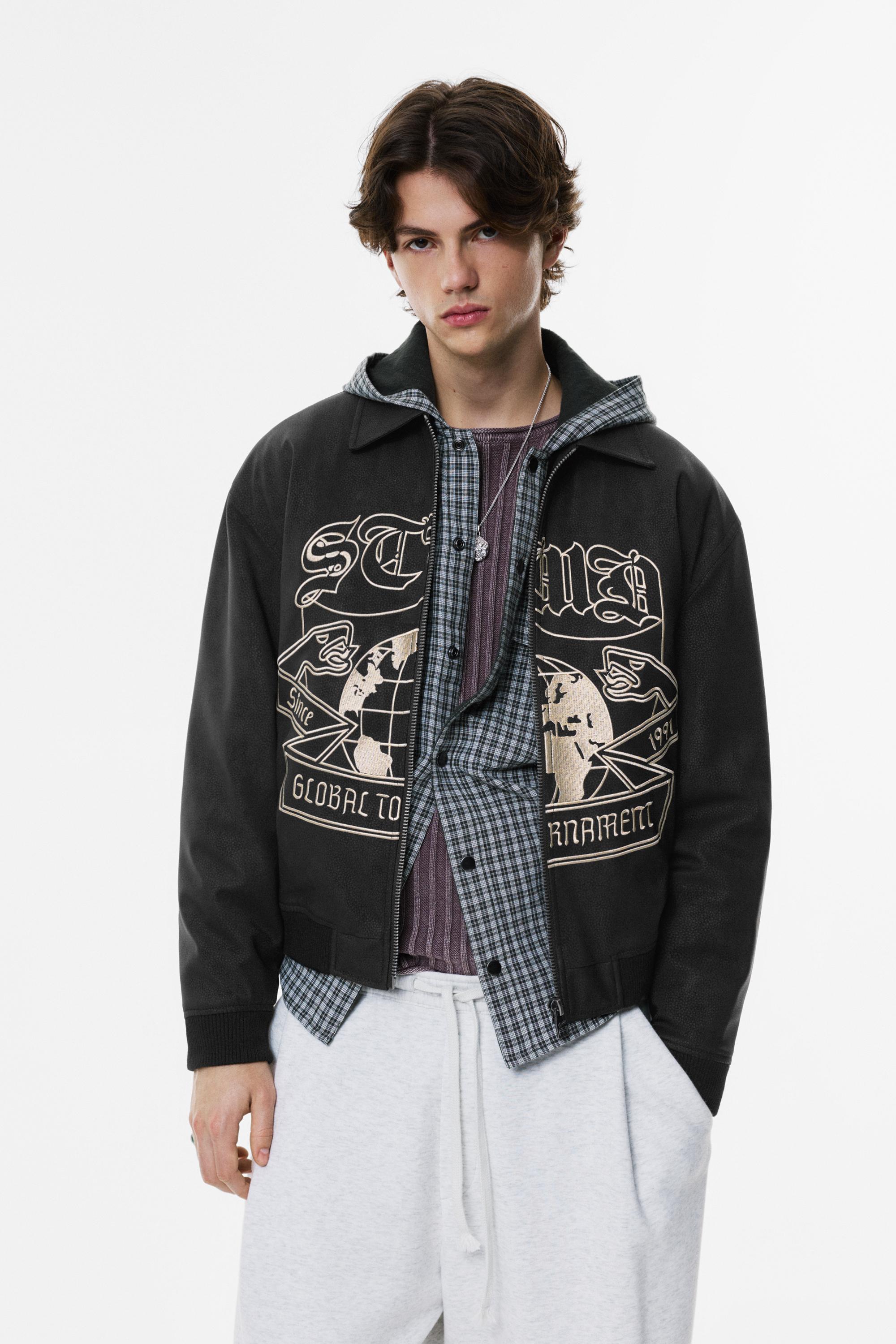 Jaqueta Bomber Polipele Bordada