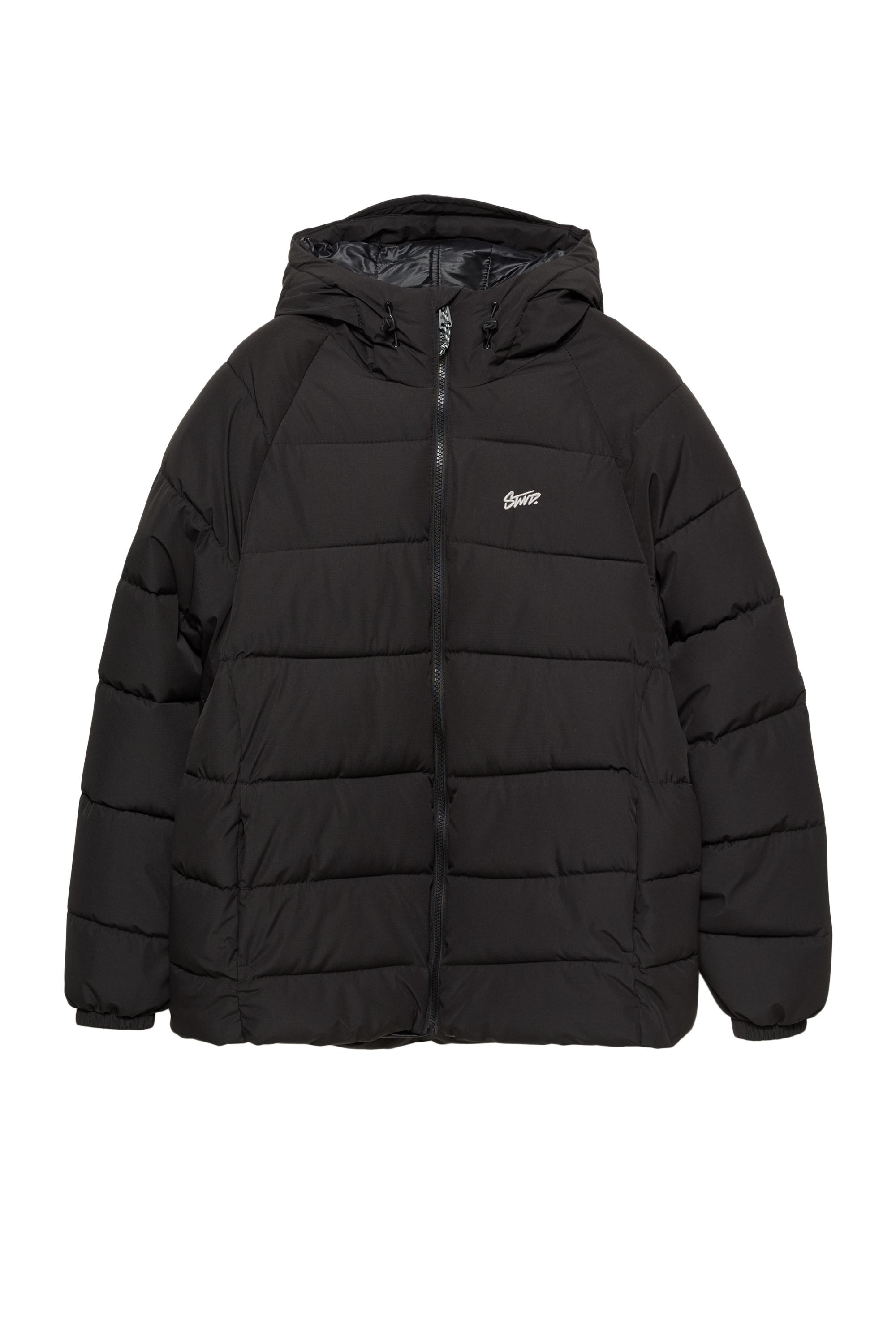 Pull&Bear Kapüşonlu şişme STWD mont görsel 4