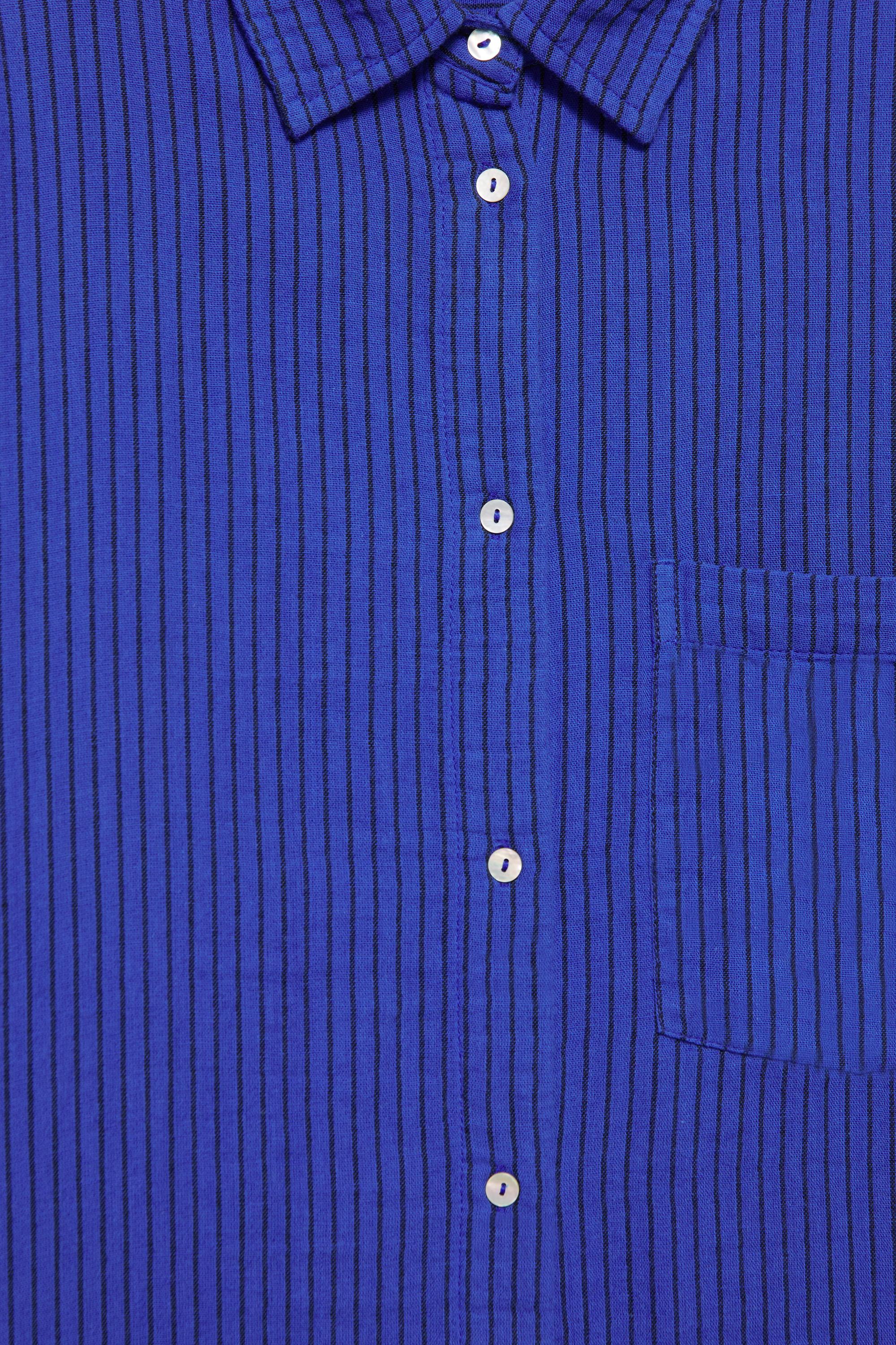 Striped rustic blue shirt — Indigo