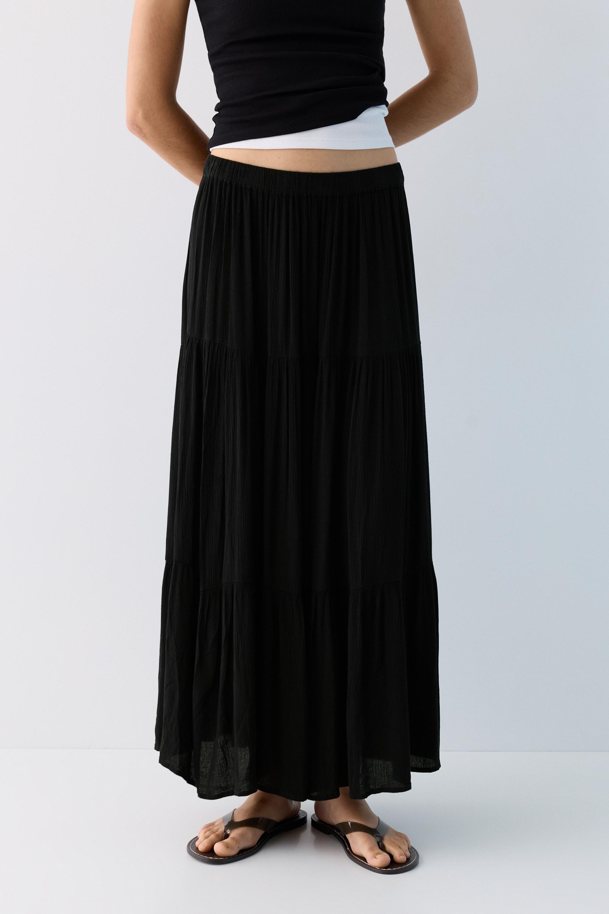 Panel detaylı midi etek - Görsel 96