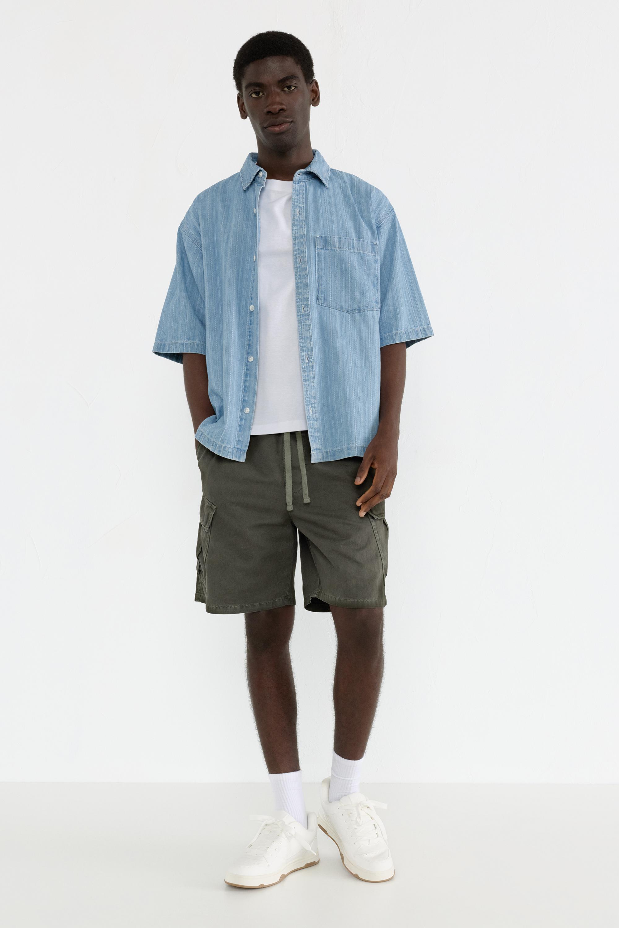 Cargo Bermuda shorts — Dark green
