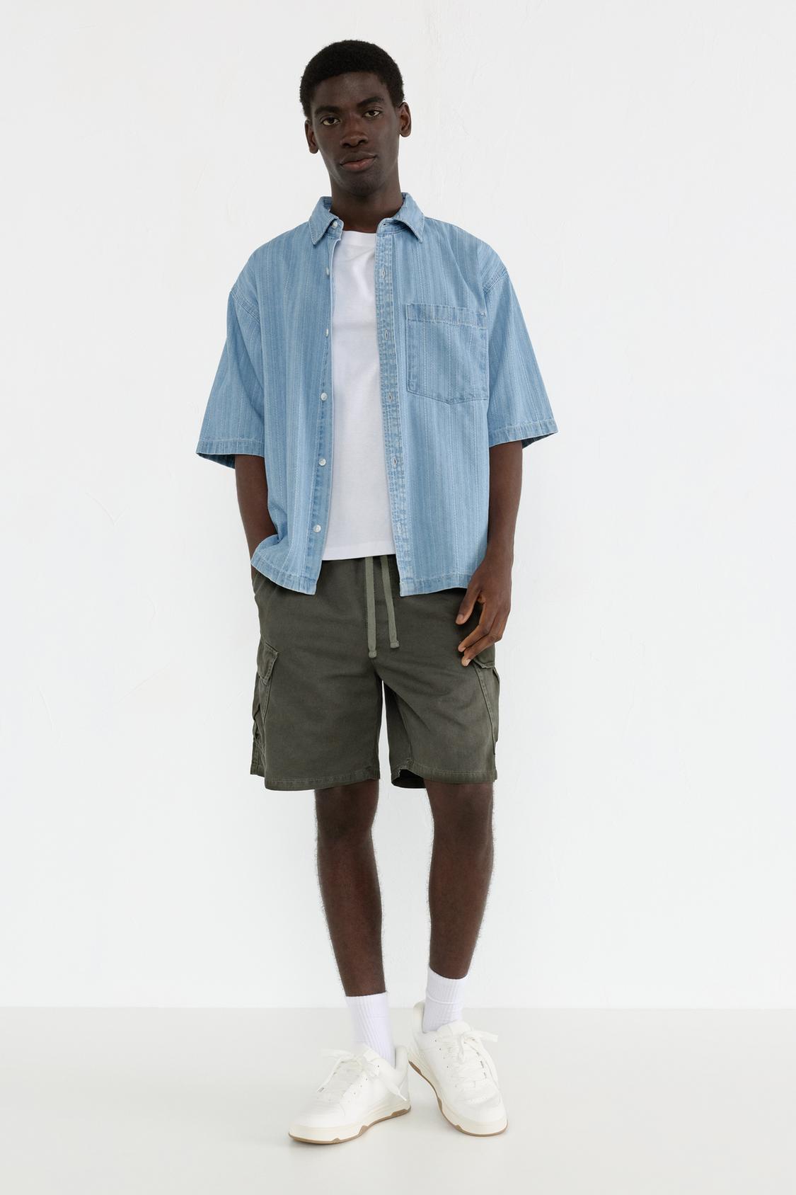 cargo dress shorts Lee Legendary Wyoming Cargo Shorts Blue Plaid (Size 42 x 11 Inches)