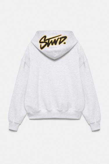 STWD hood sweatshirt — Pale marl 8