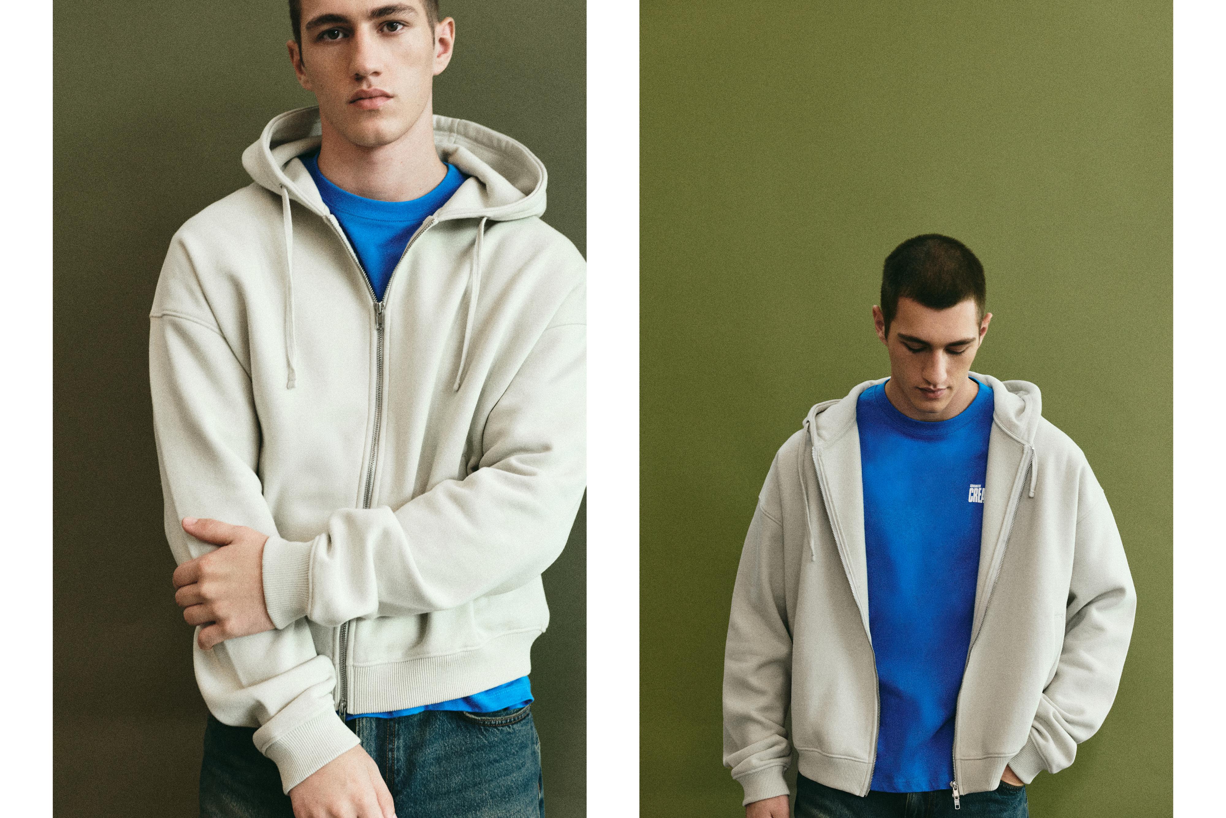 Zip-up hoodie — Ash