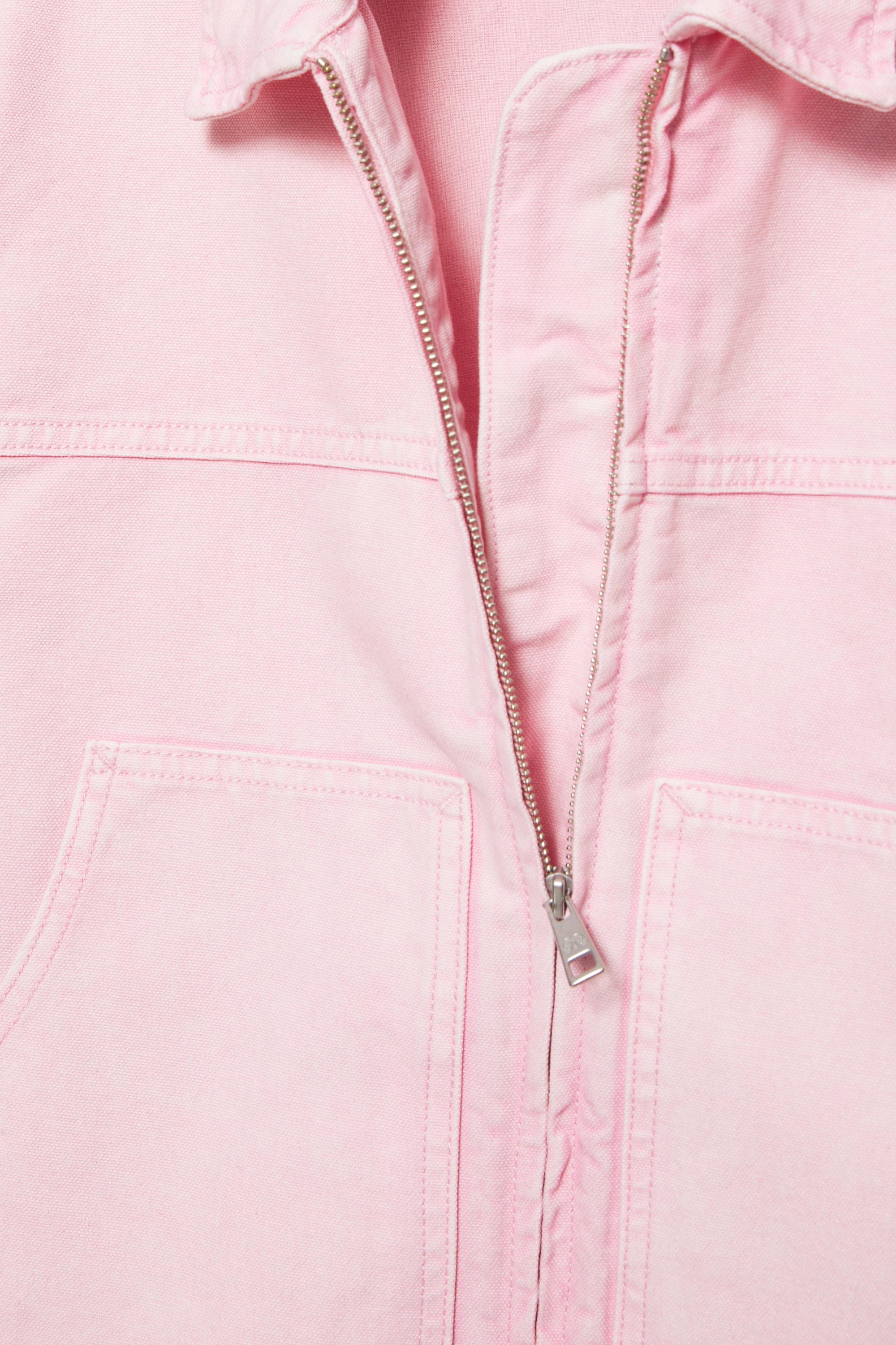 Pembe utility ceket - Görsel 3