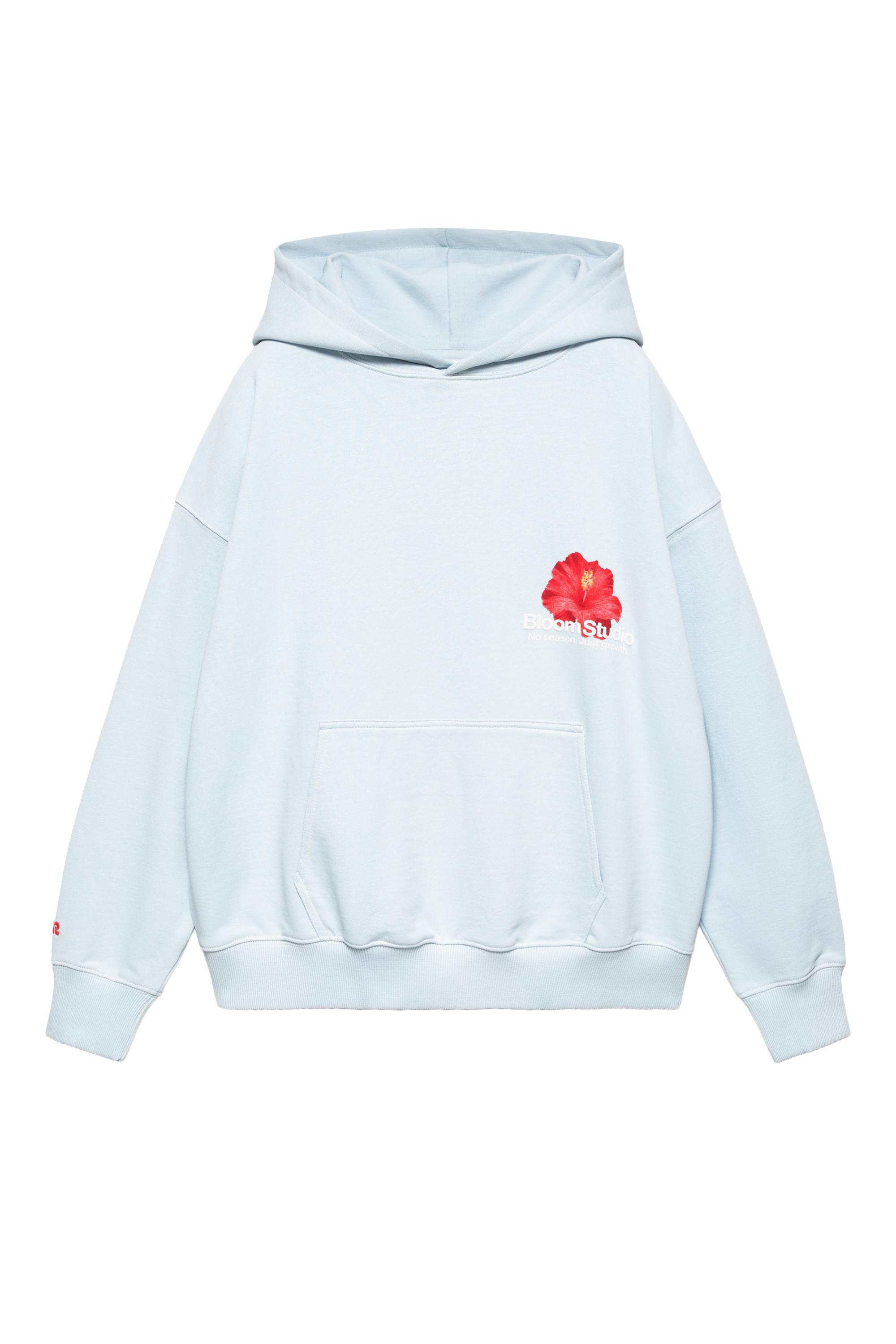 Flower graphic hoodie