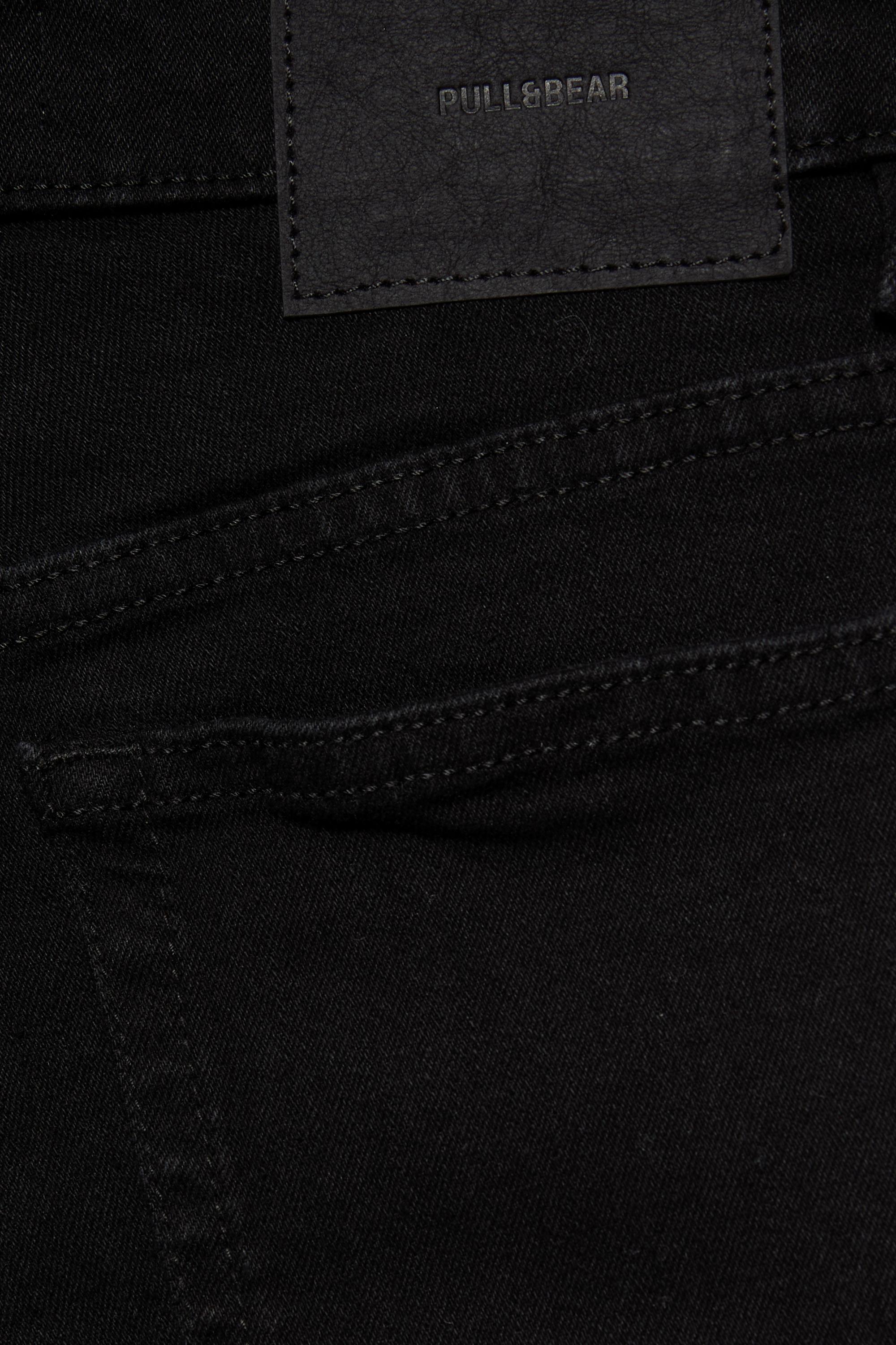Skinny flared jeans — Black marl