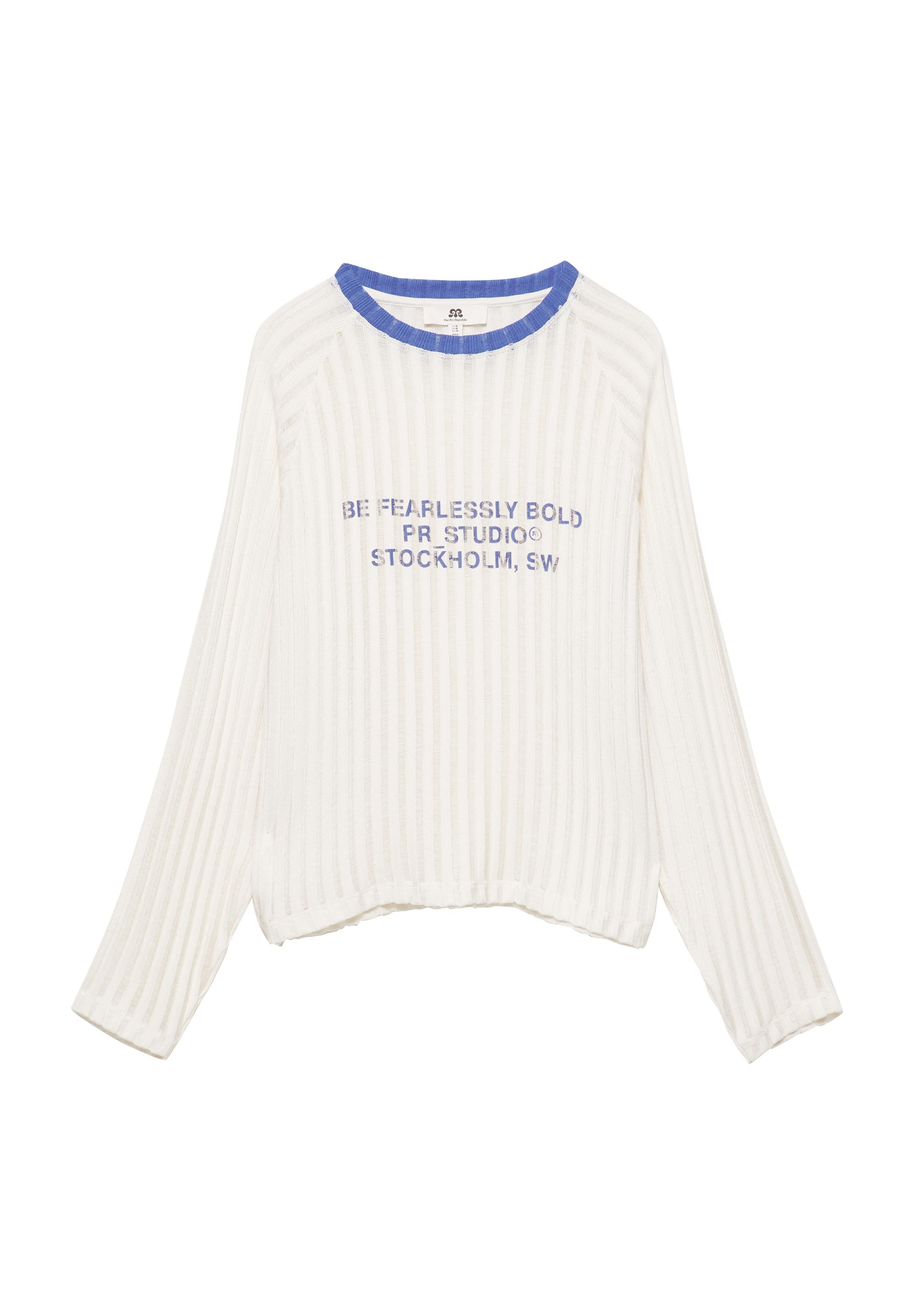 Pull&Bear Grafik örgü tişört görsel 2