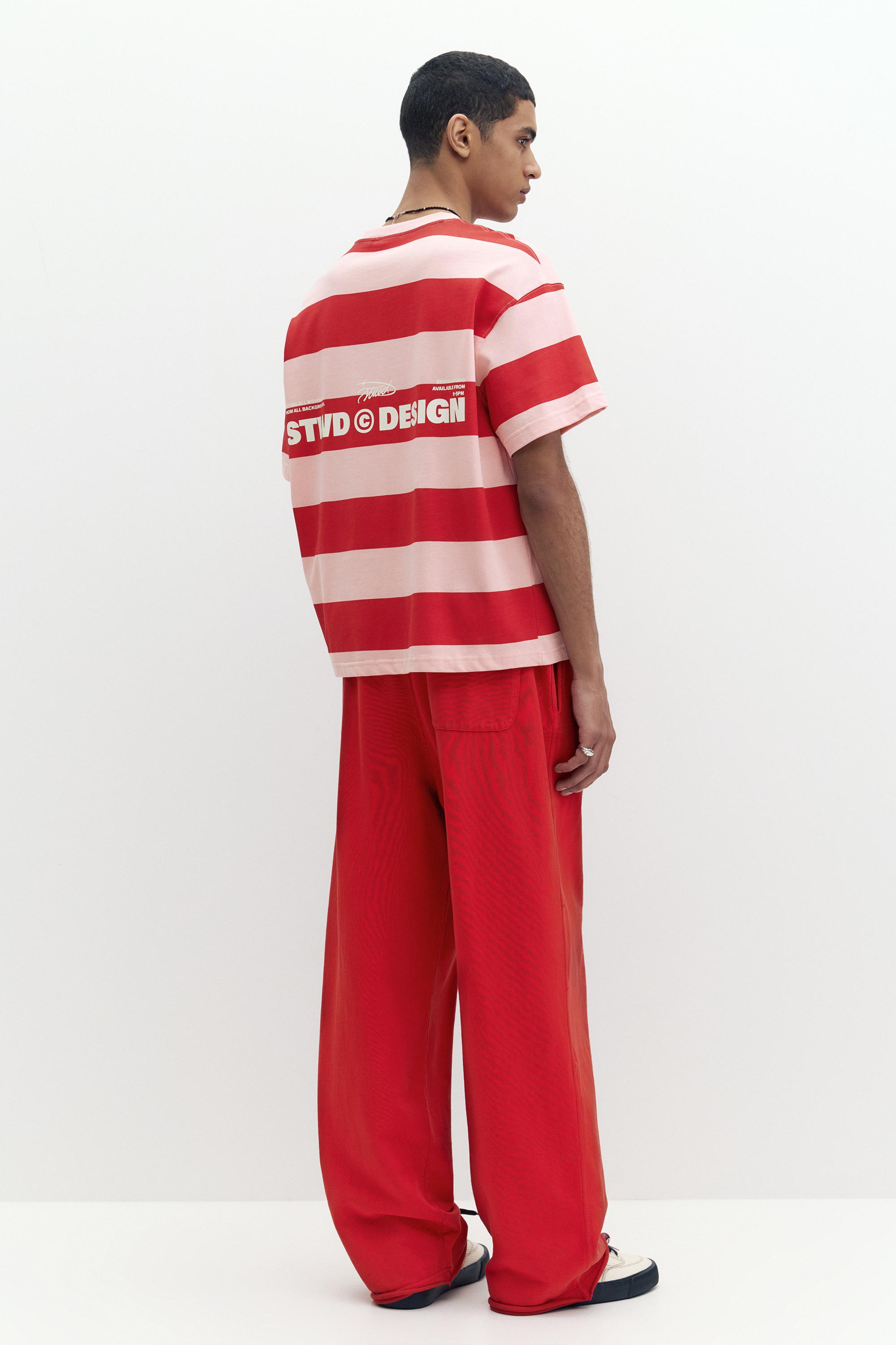 Kısa kollu çizgili tişört - Görsel 22