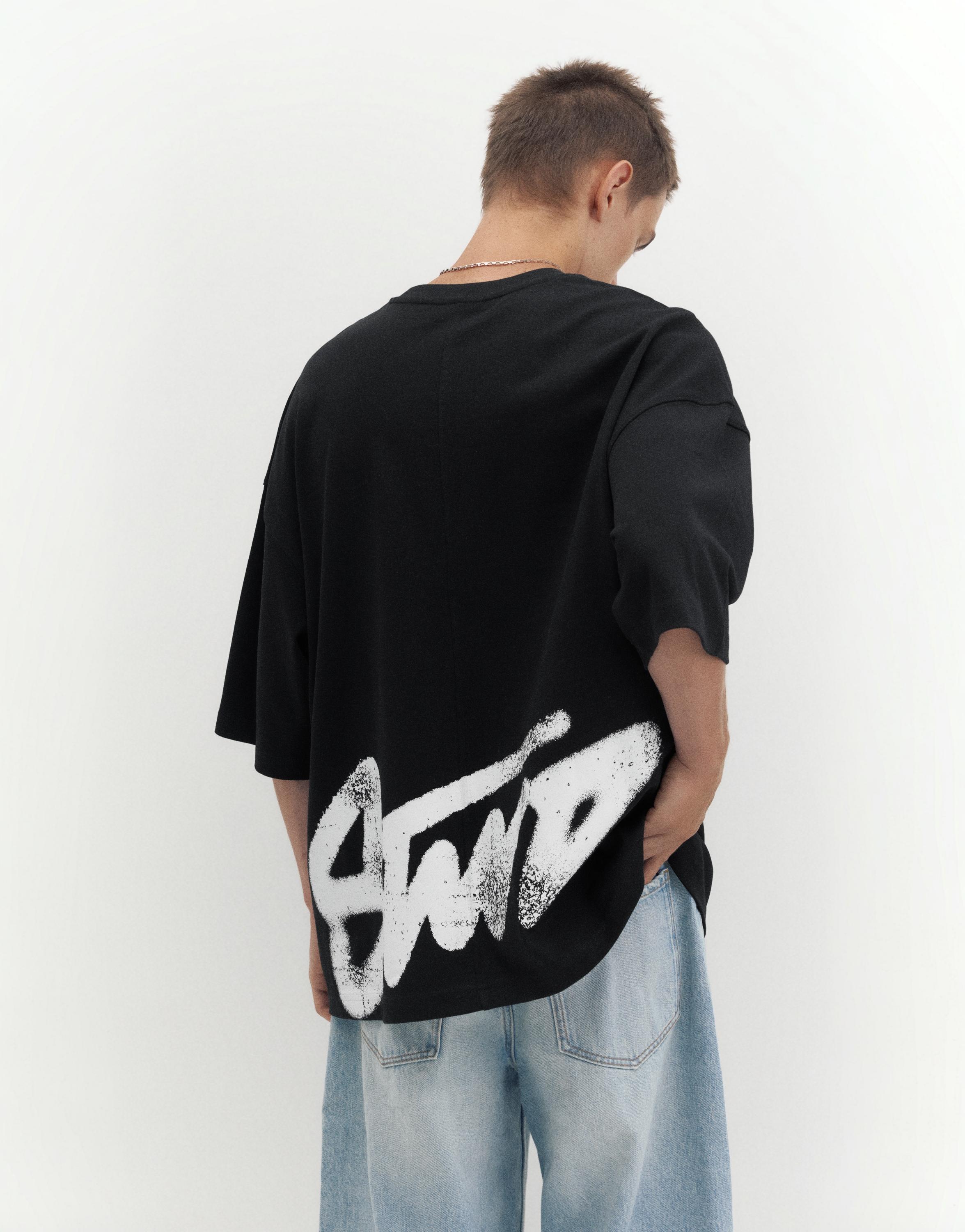 Oversize STWD T-shirt — Black