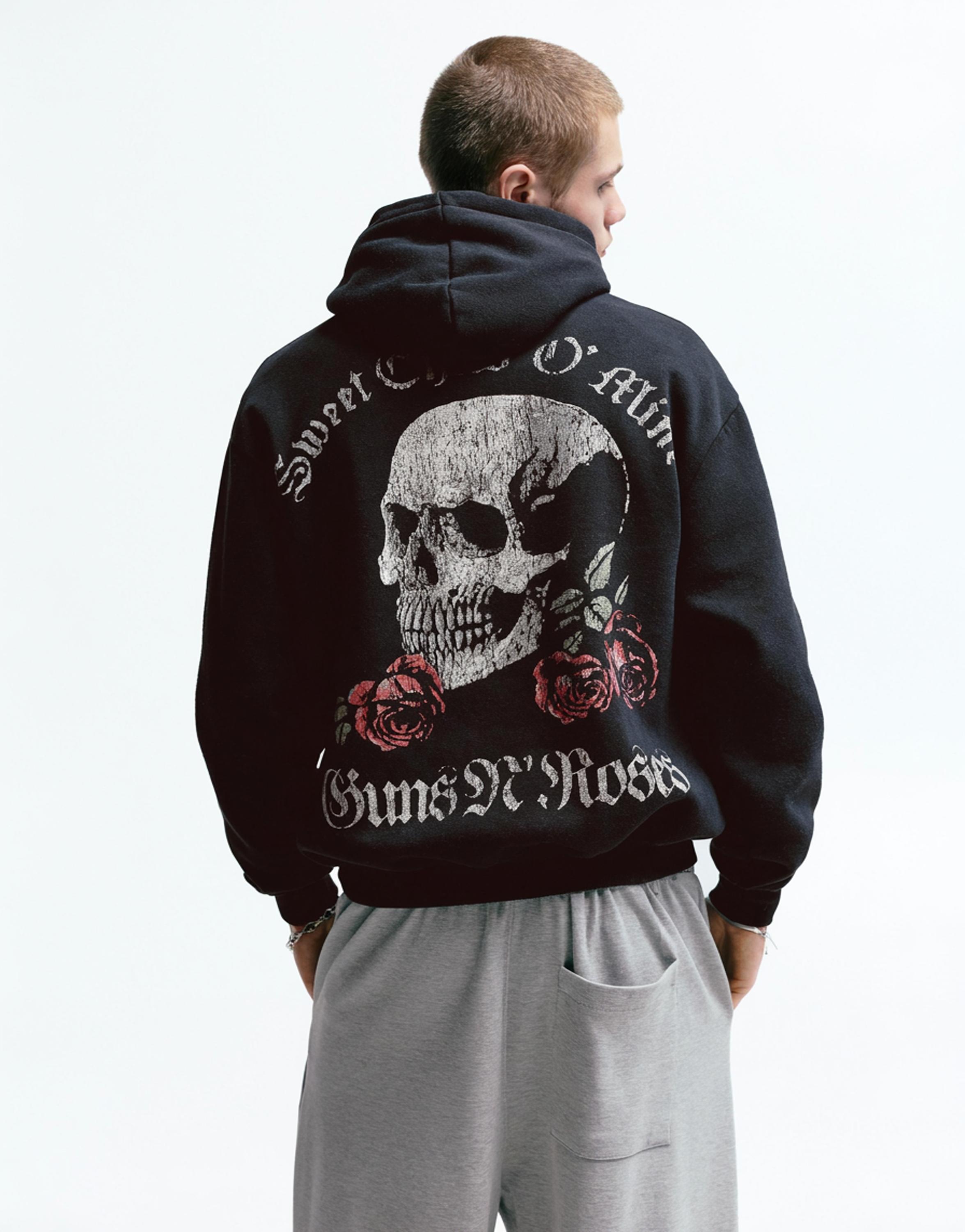 Guns N' Roses kapüşonlu sweatshirt - Görsel 11