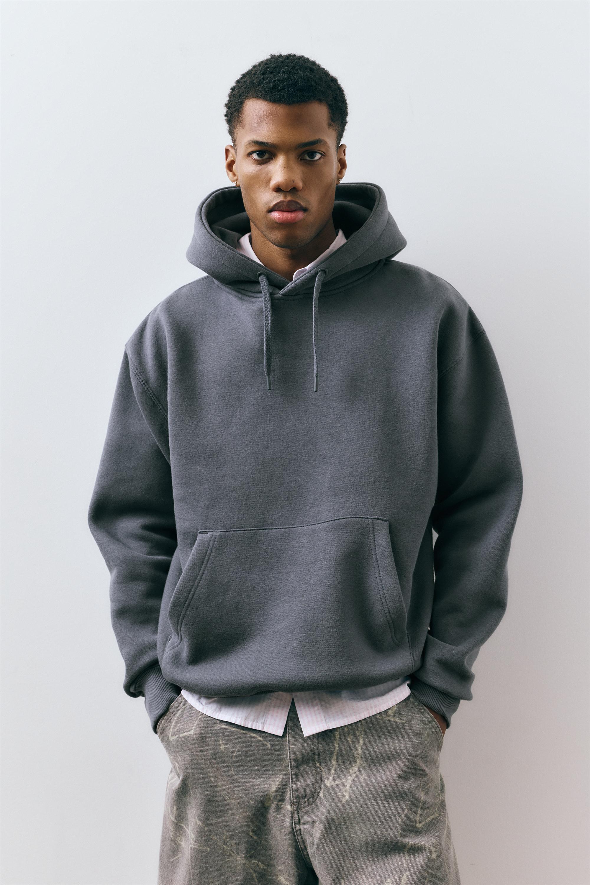 Basic kapüşonlu sweatshirt - Görsel 28