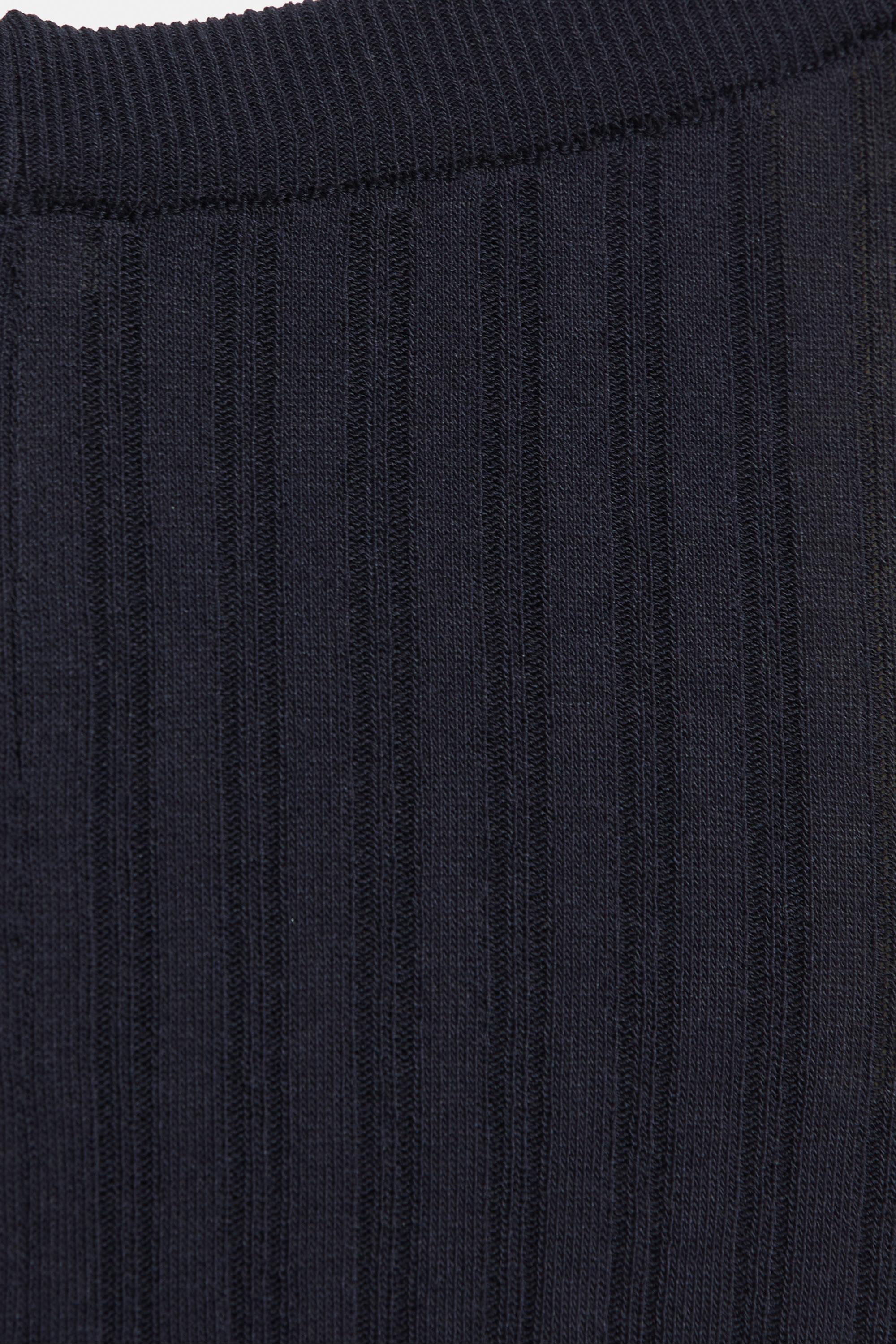 Ribbed knit shorts — Navy